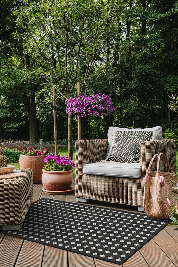 Adde Black Outdoor Rug - Image 5