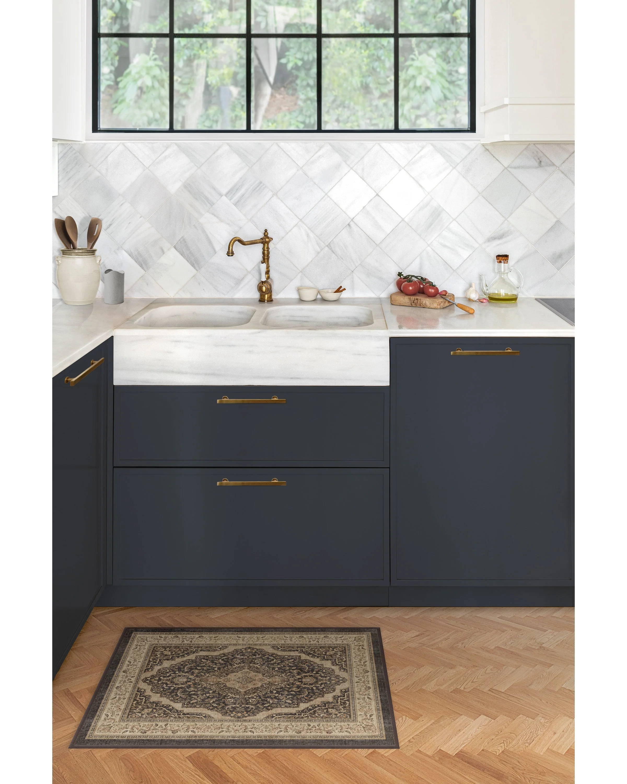 Adeline Dark Wood Flatwoven Rug - Image 5