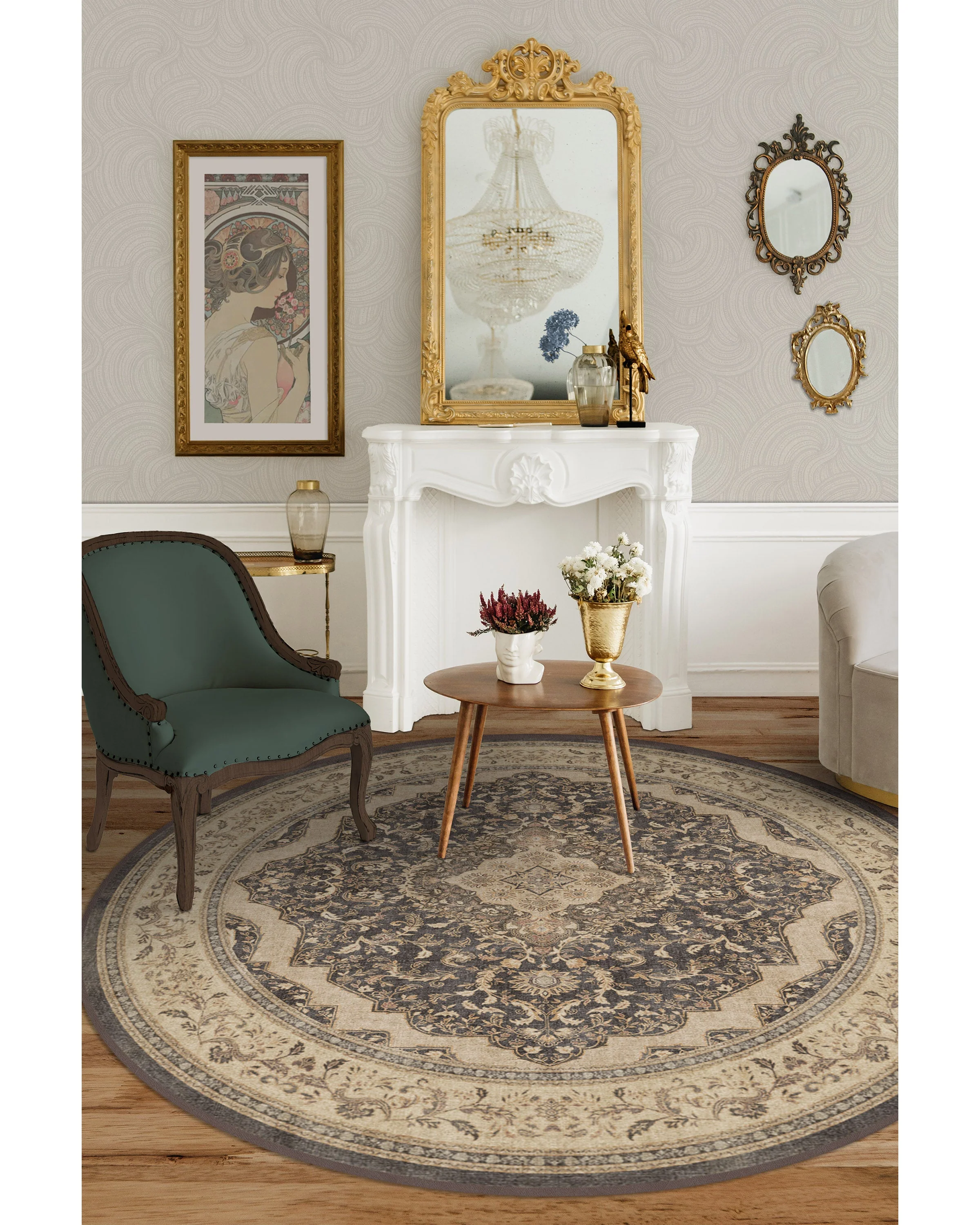 Adeline Dark Wood Flatwoven Rug - Image 7