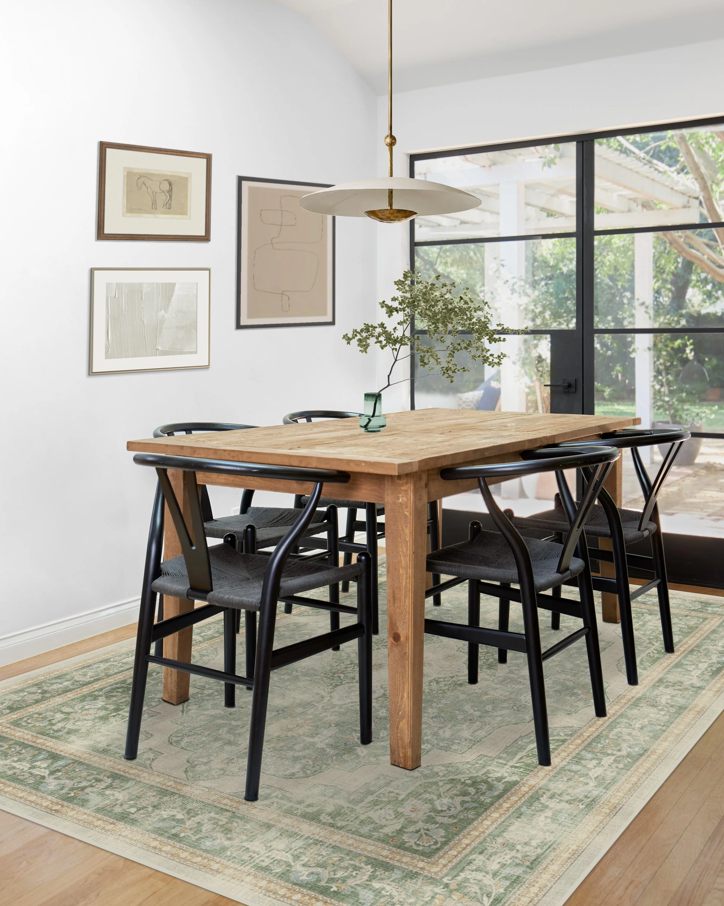 Adeline Natural Sage Flatwoven Rug - Image 3
