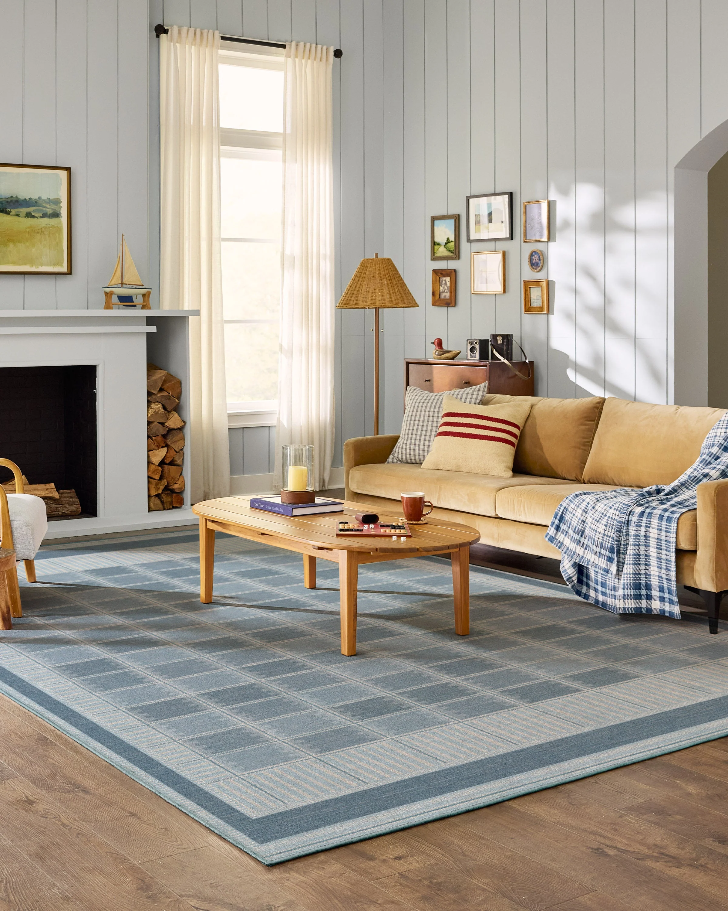 Agnes Blue Flatwoven Rug - Image 8