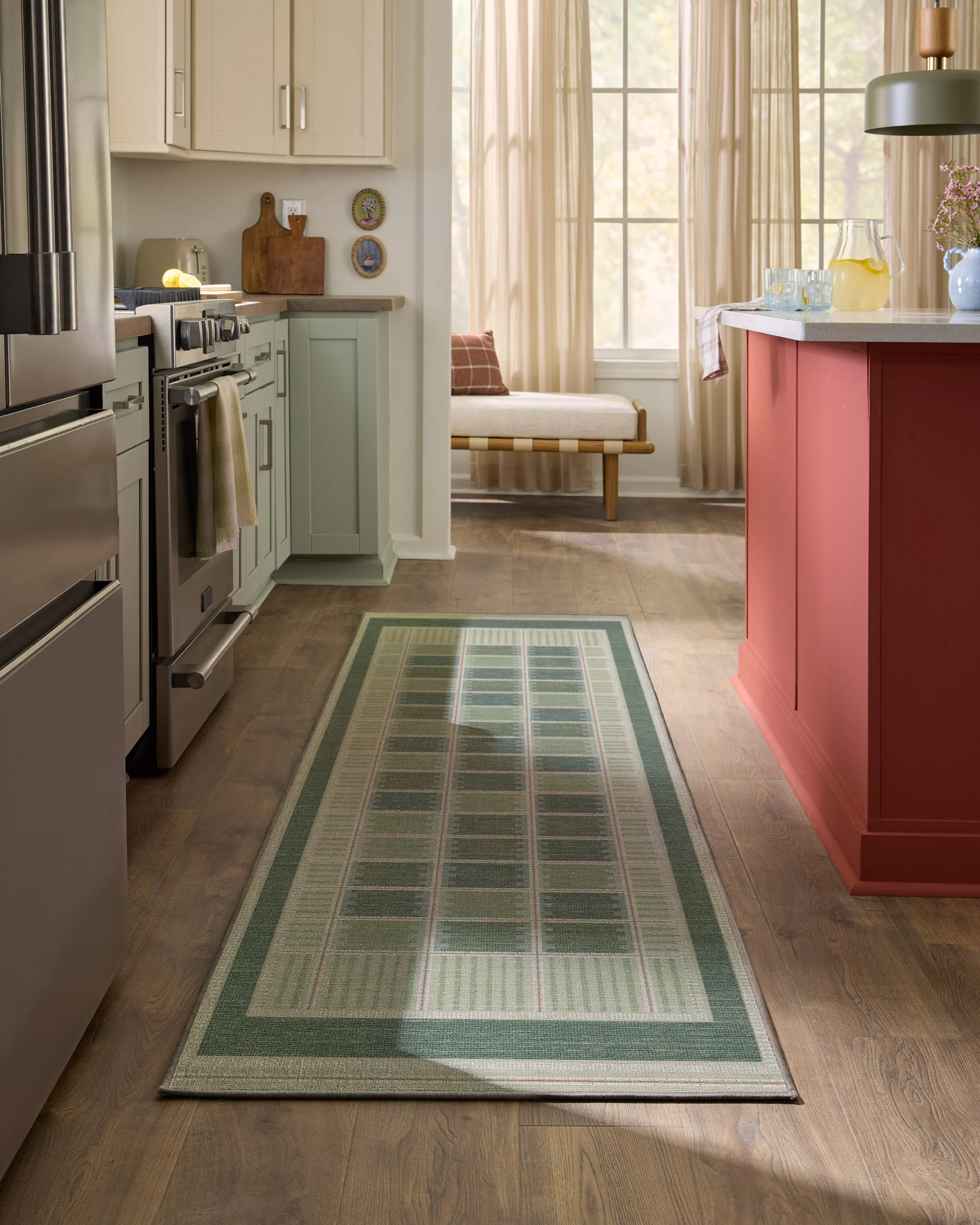 Agnes Green Flatwoven Rug - Image 6