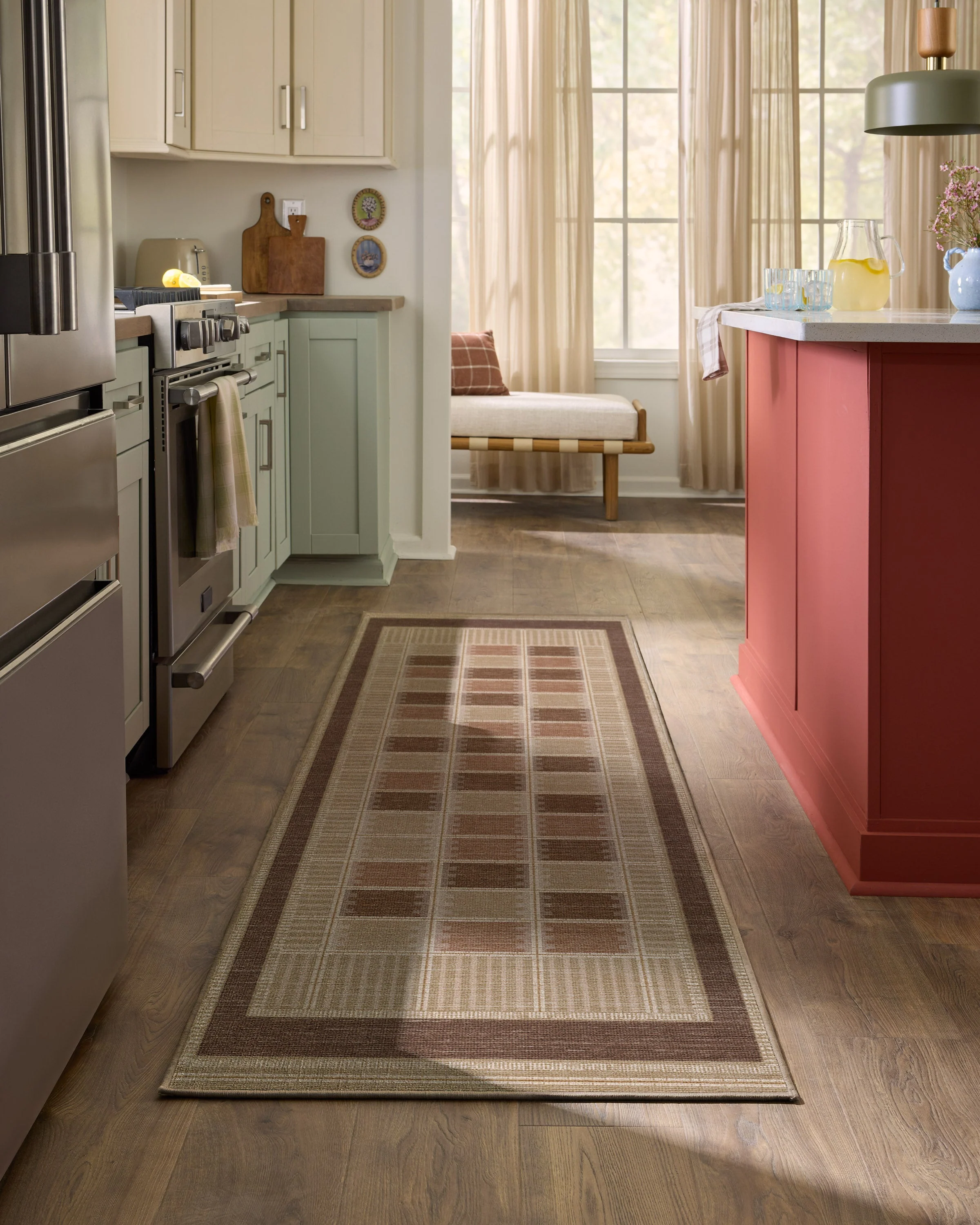 Agnes Warm Brown Flatwoven Rug - Image 6