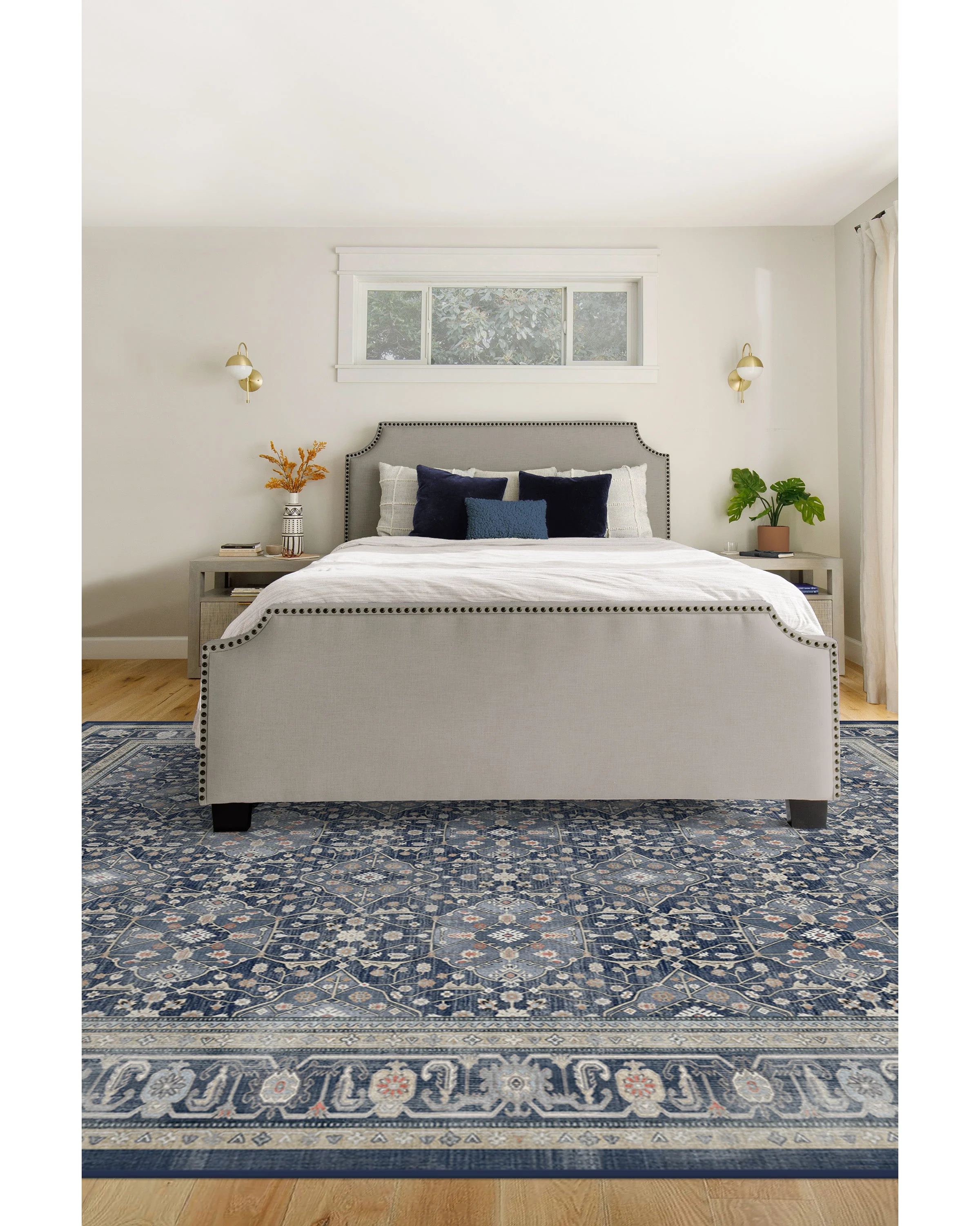 Alessia Dusk Blue Flatwoven Rug - Image 8