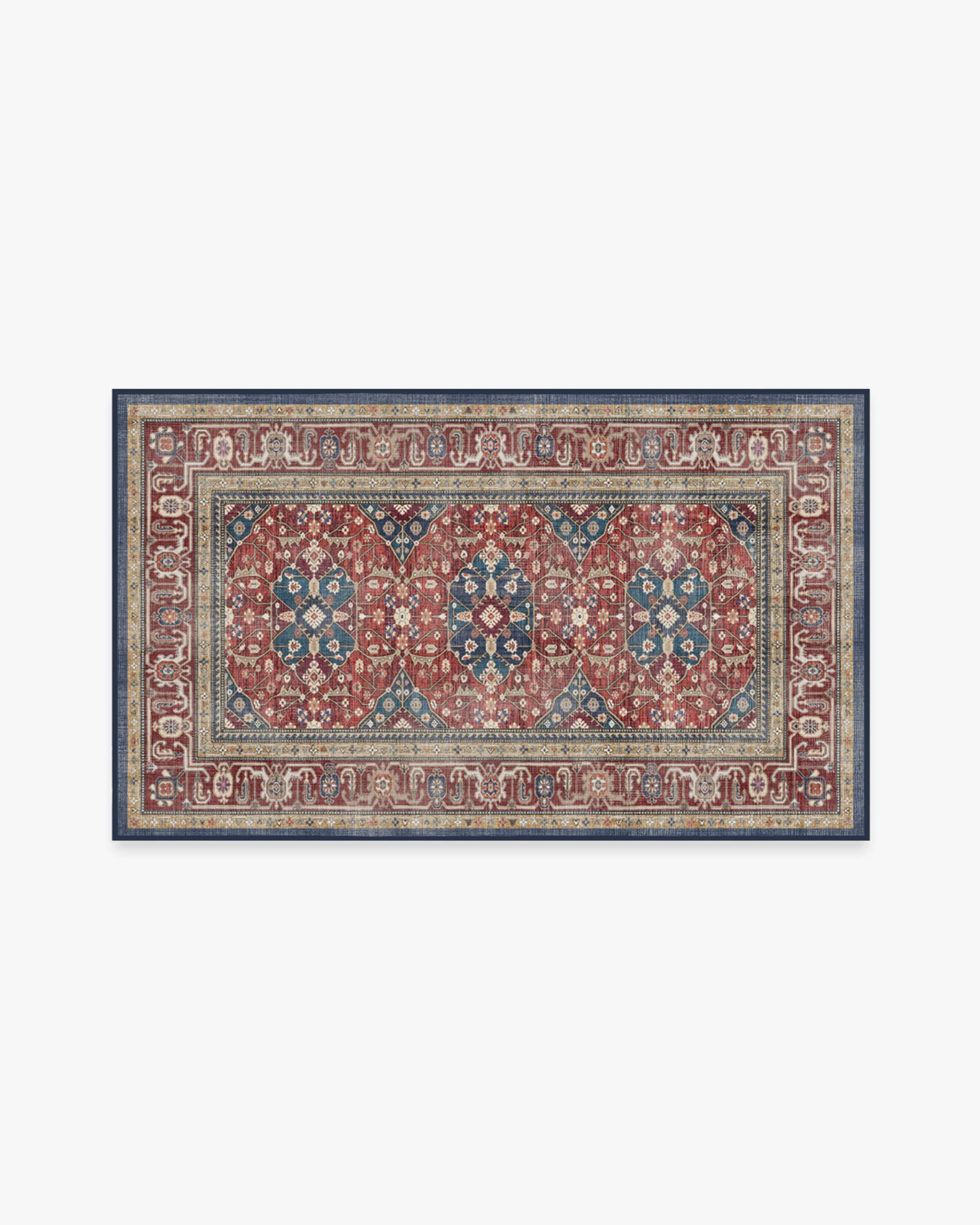 Alessia Royal Red Flatwoven Rug - Image 13