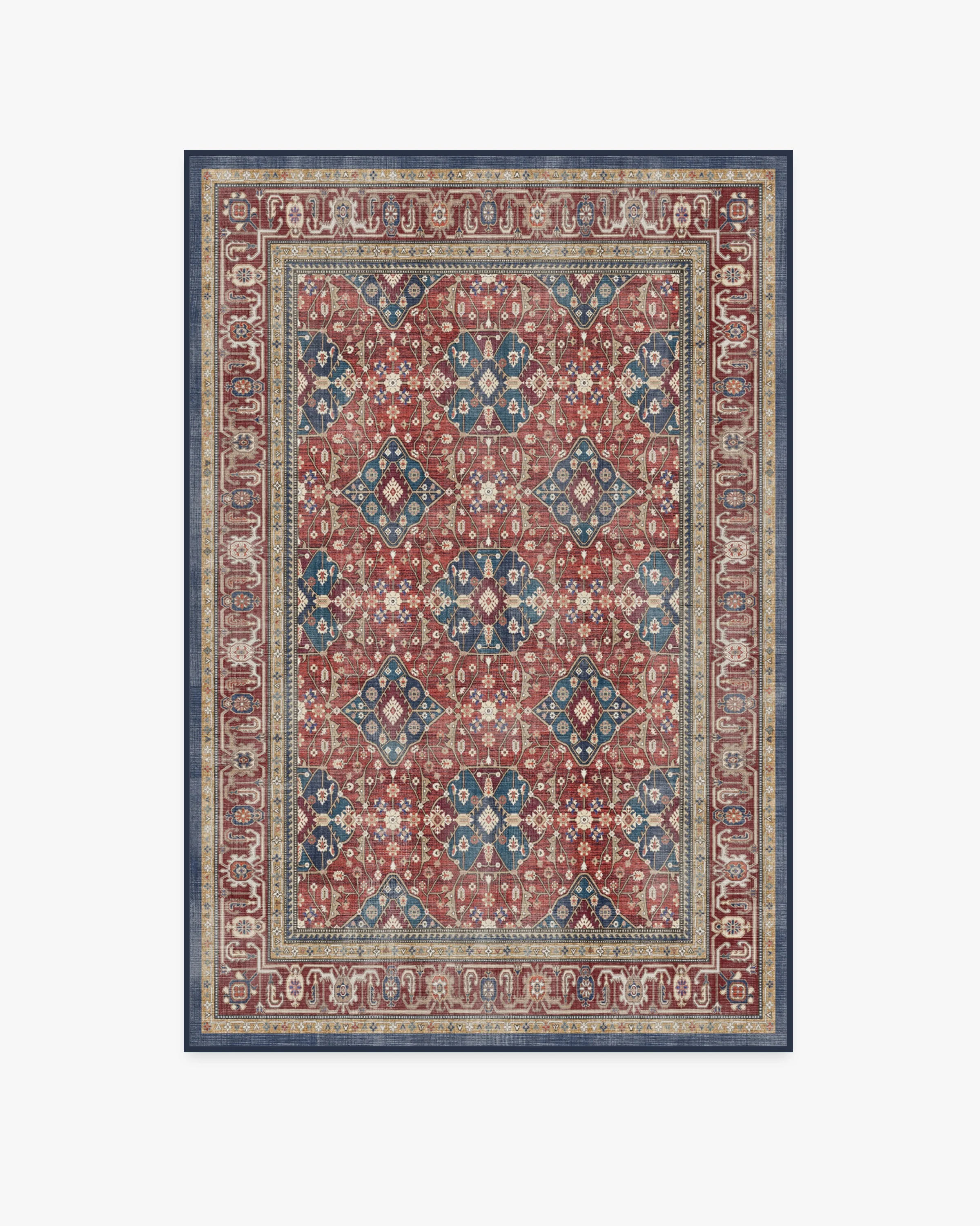 Alessia Royal Red Flatwoven Rug - Image 14