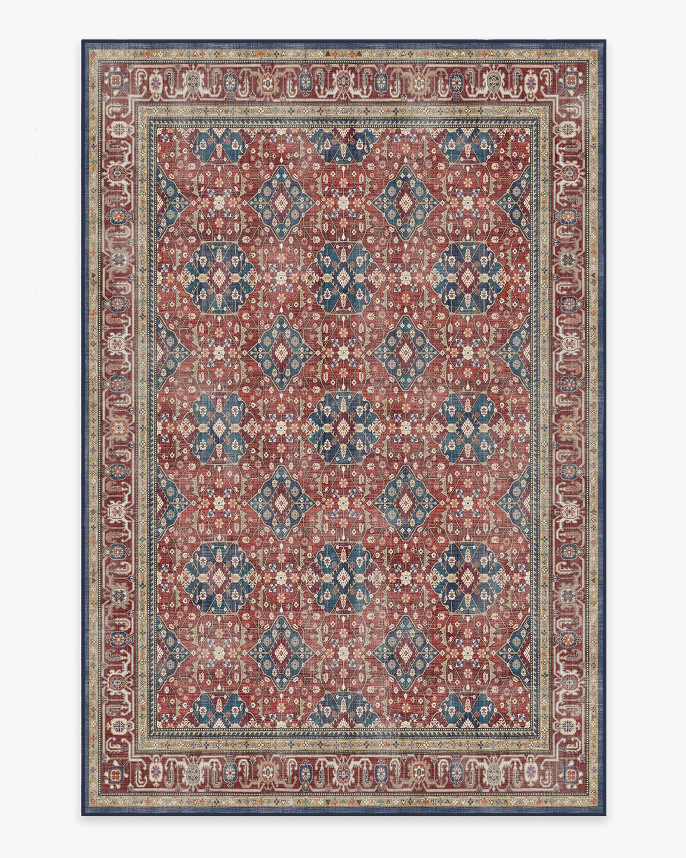 Alessia Royal Red Flatwoven Rug - Image 15