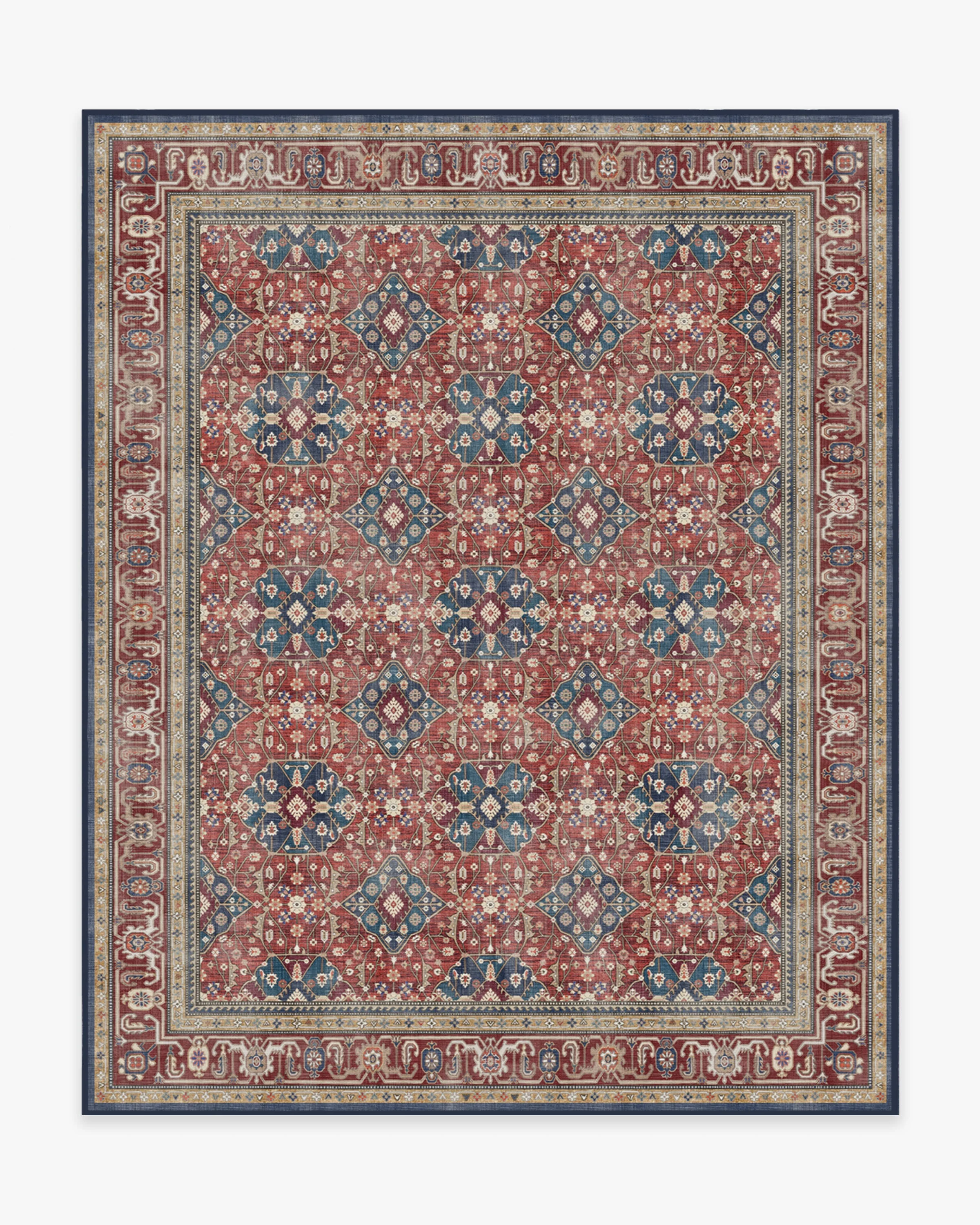 Alessia Royal Red Flatwoven Rug - Image 16