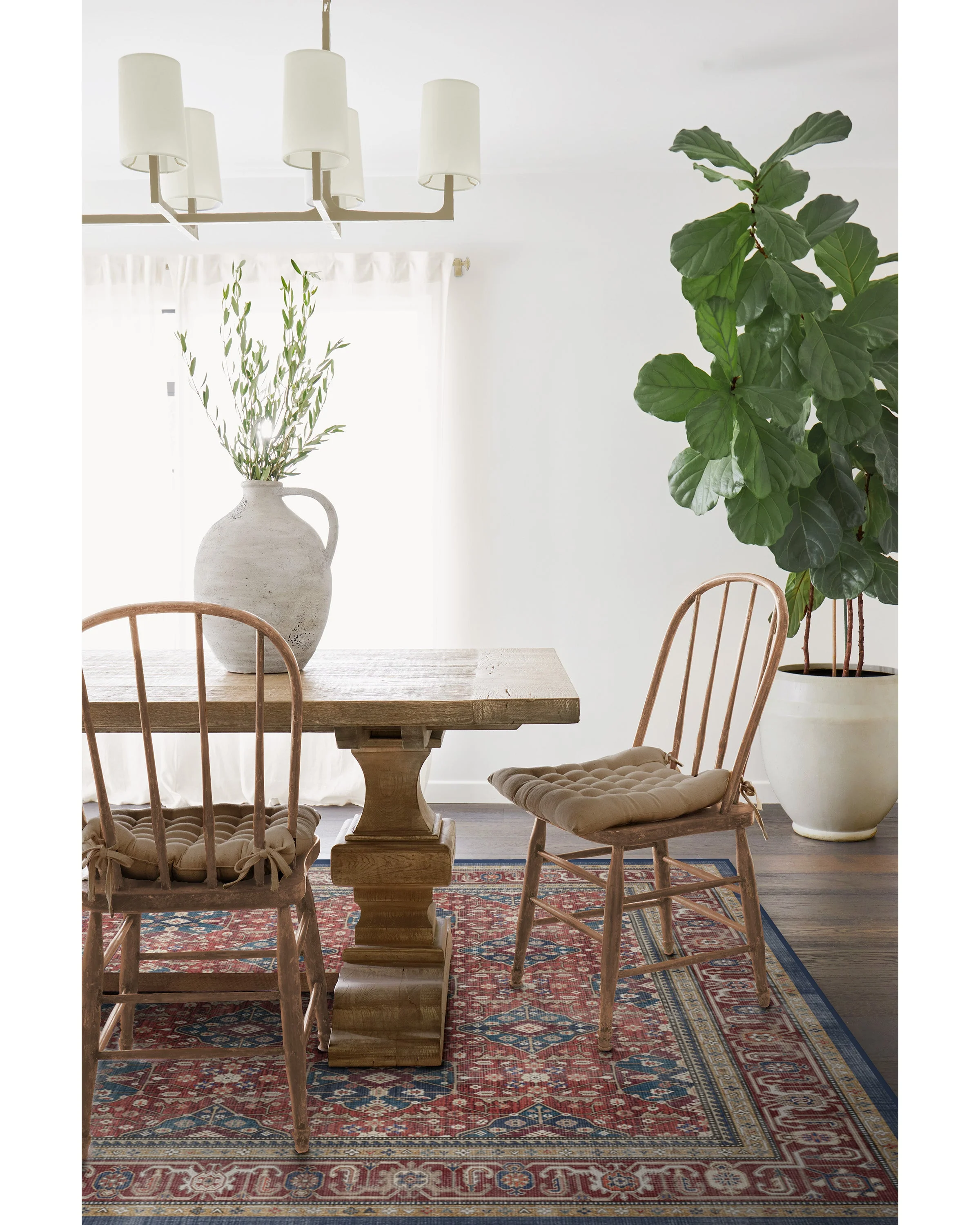 Alessia Royal Red Flatwoven Rug - Image 3