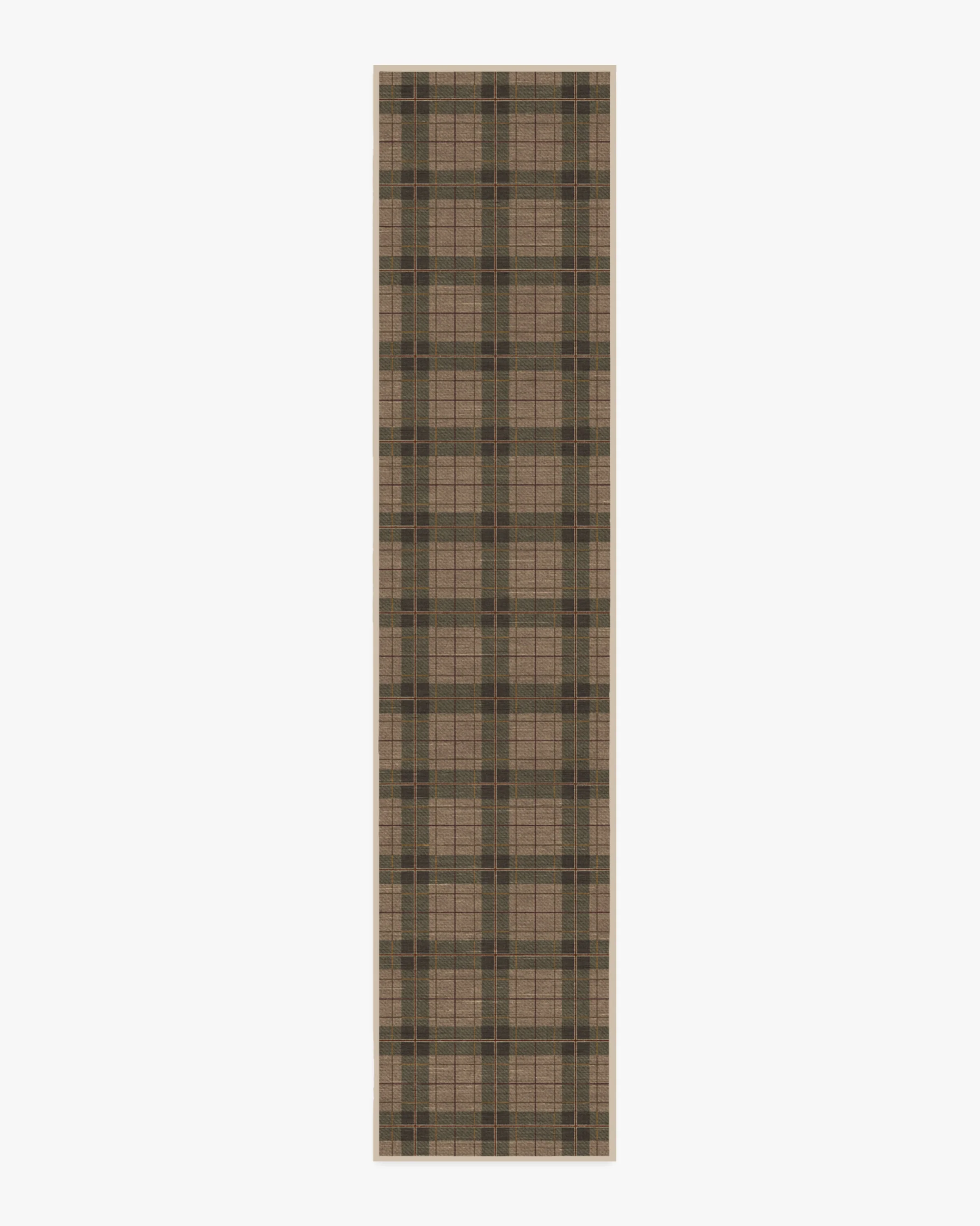 Alfie Plaid Natural & Green Flatwoven Rug - Image 11