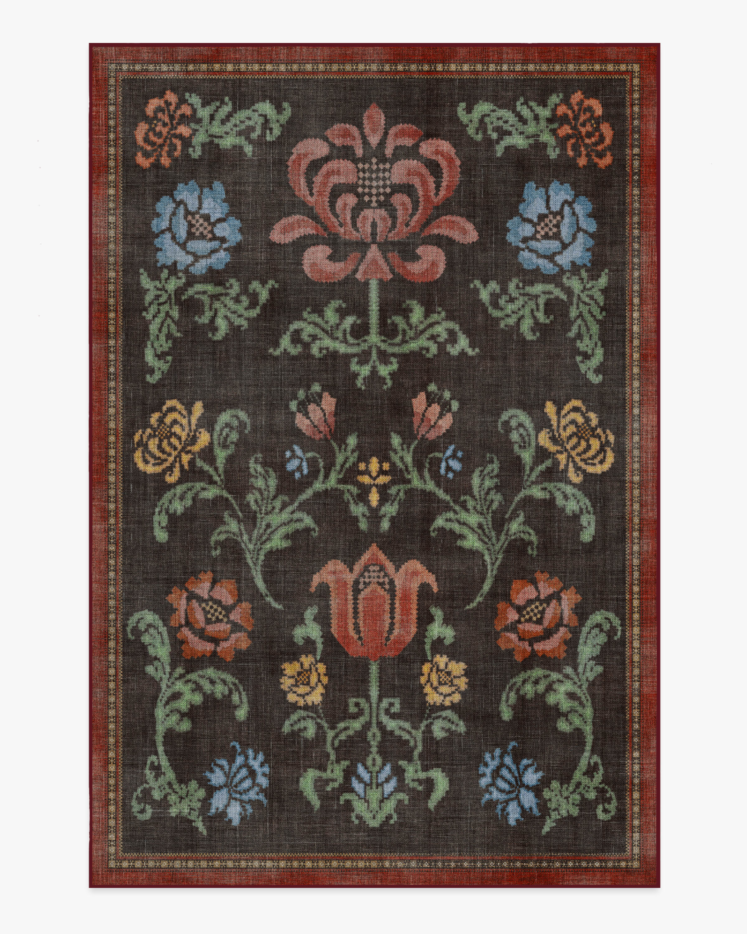 Alice Black Multicolor Flatwoven Rug - Image 15