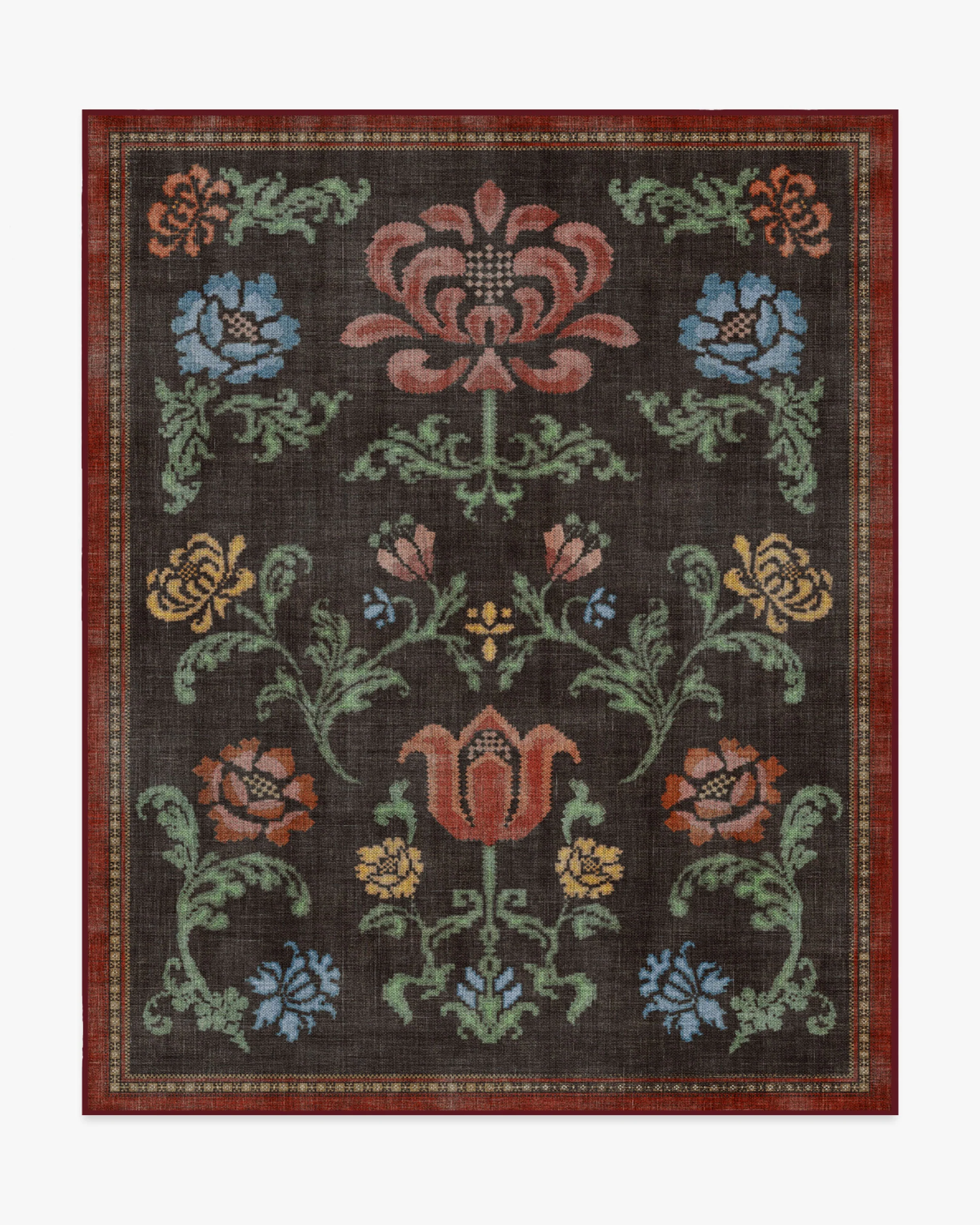 Alice Black Multicolor Flatwoven Rug - Image 16