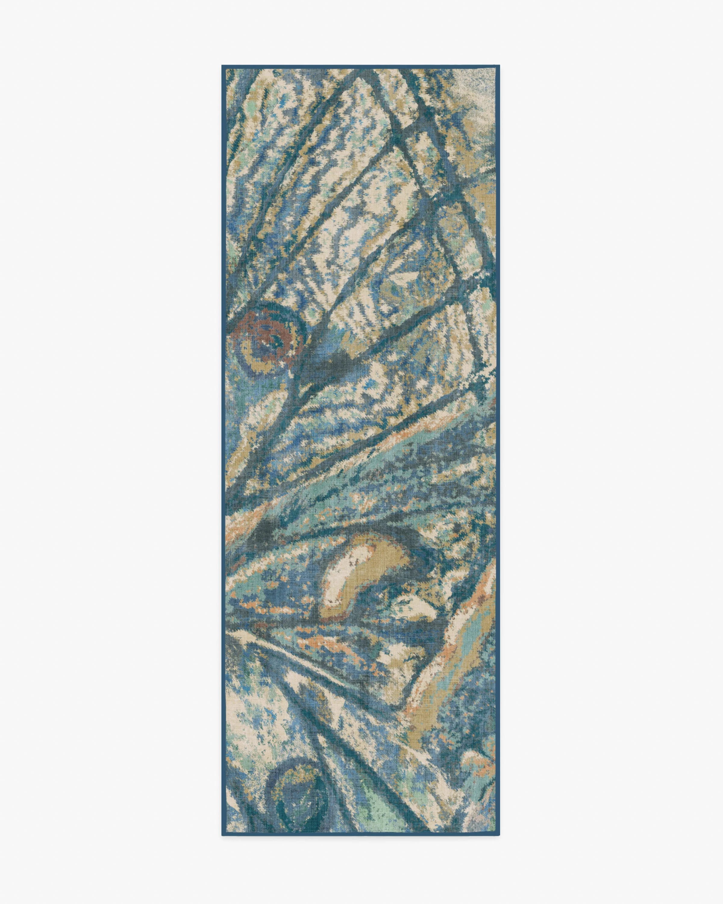 Althea Blue & Green Rug - Image 3