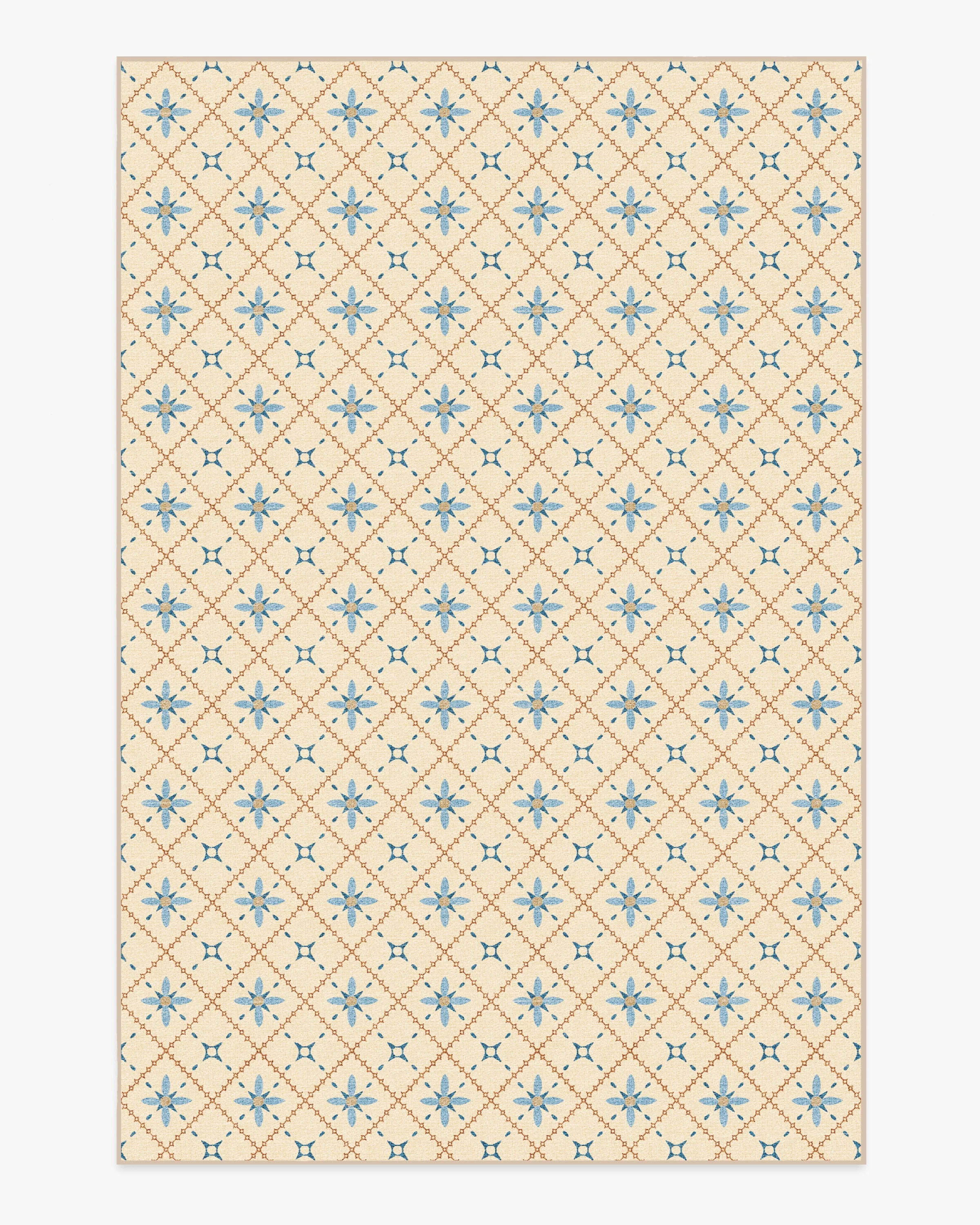 Alva Ivory & Slate Blue Rug - Image 6