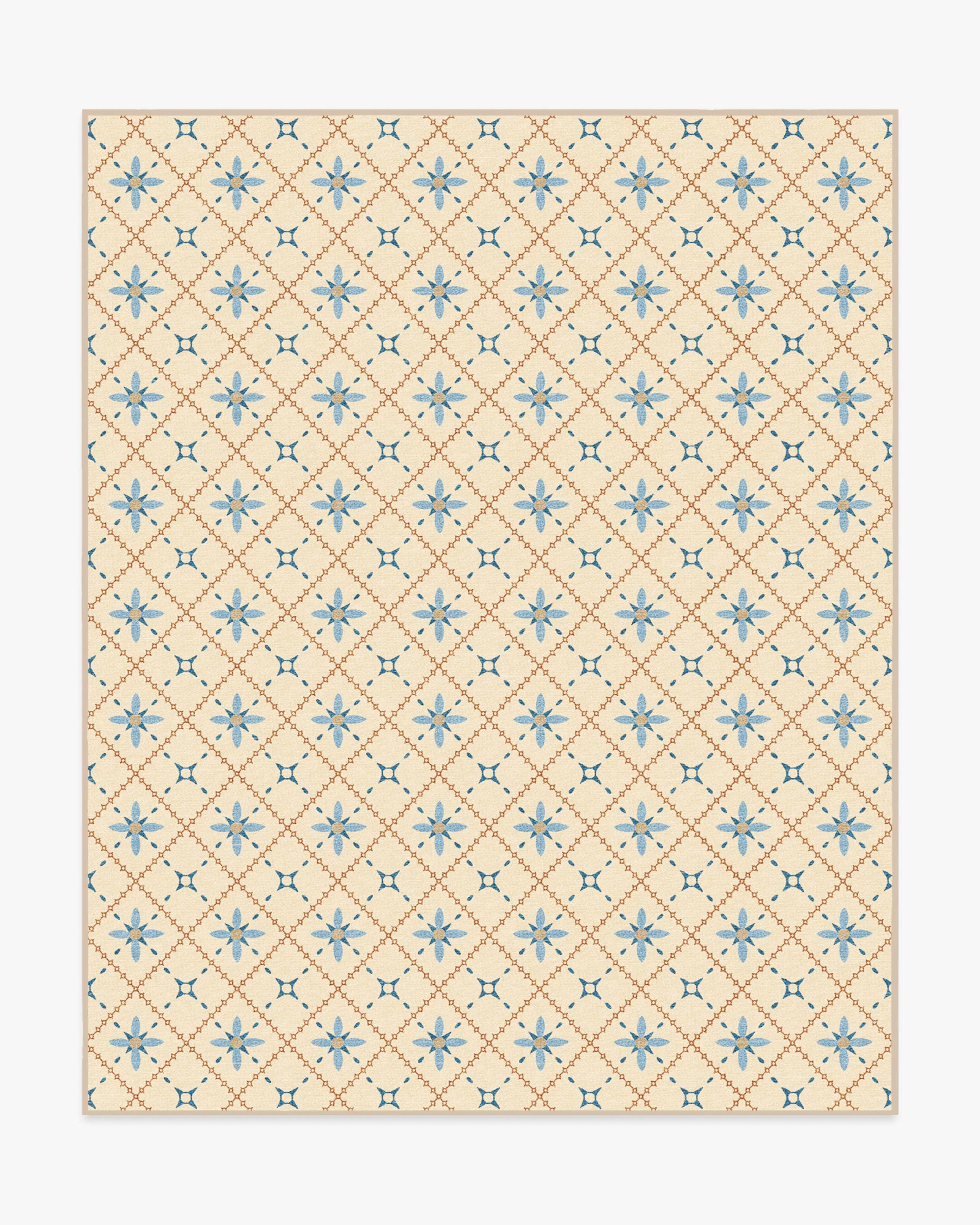 Alva Ivory & Slate Blue Rug - Image 7