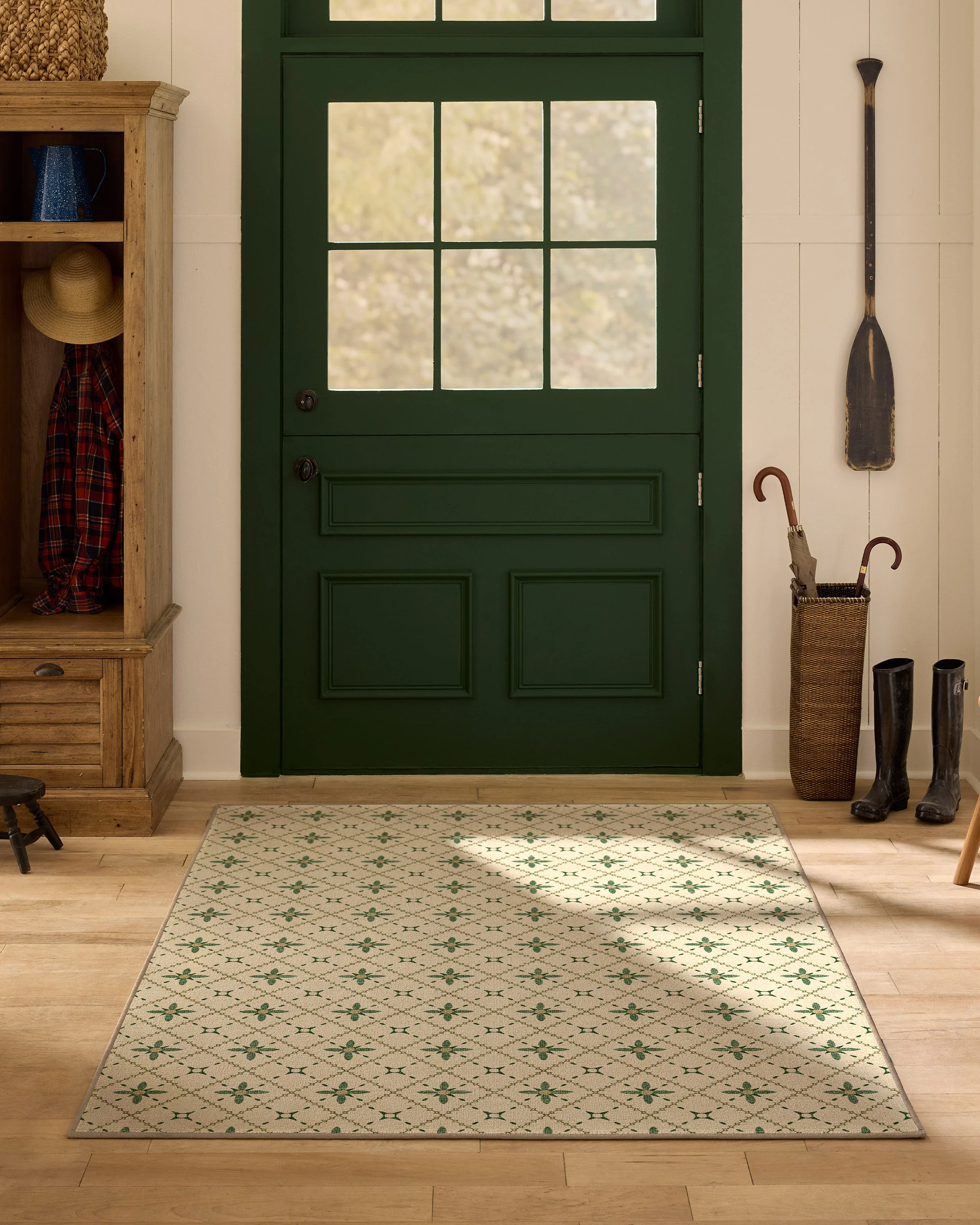 Alva Natural & Sage Flatwoven Rug - Image 5