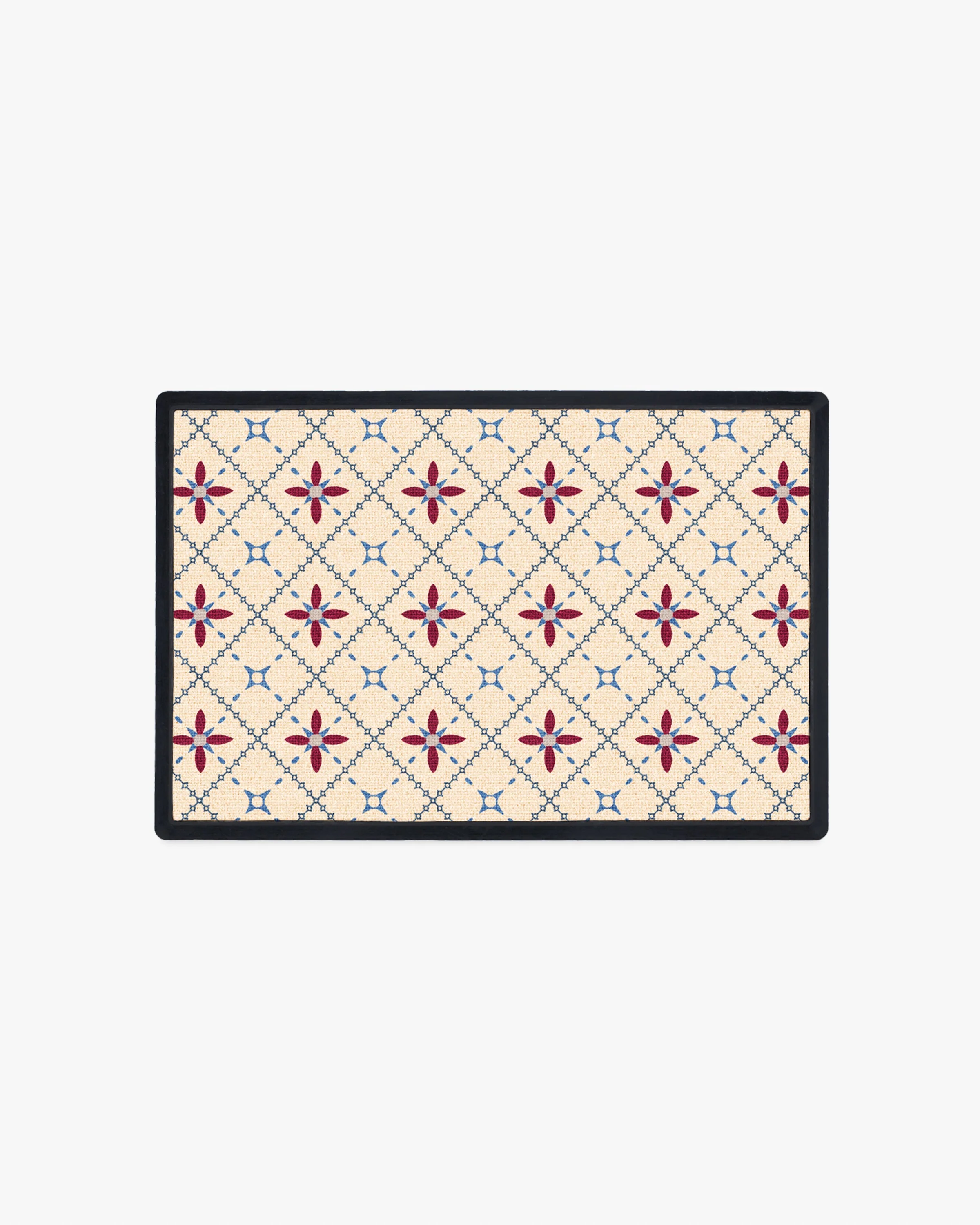 Alva Red & Light Coir Doormat