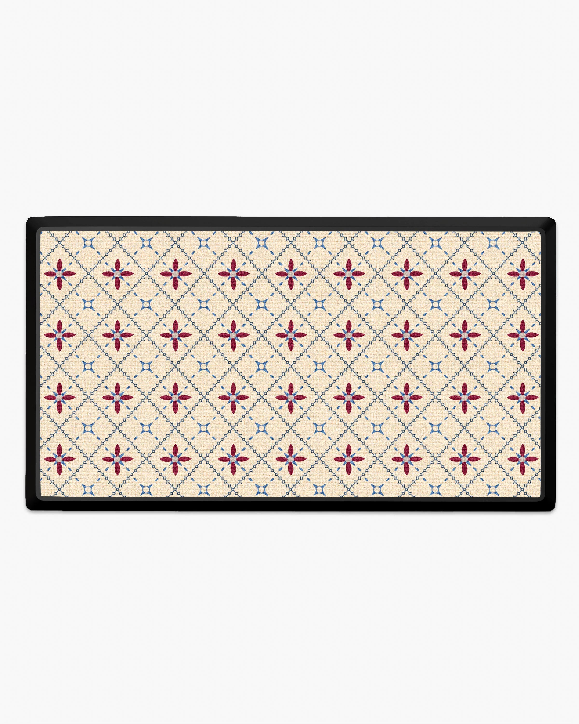 Alva Red & Light Coir Large Doormat