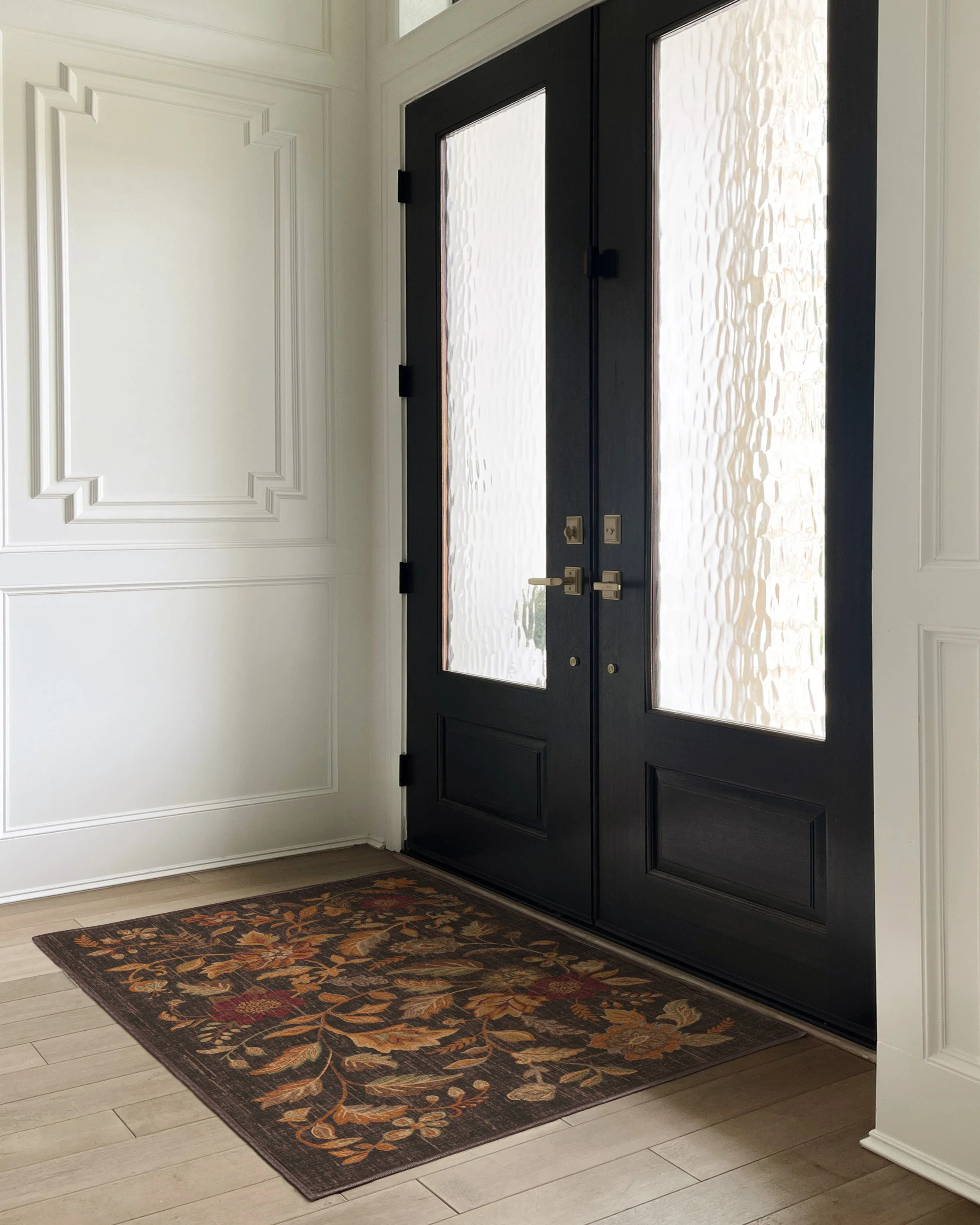 Anonna Dark Wood Flatwoven Rug - Image 6