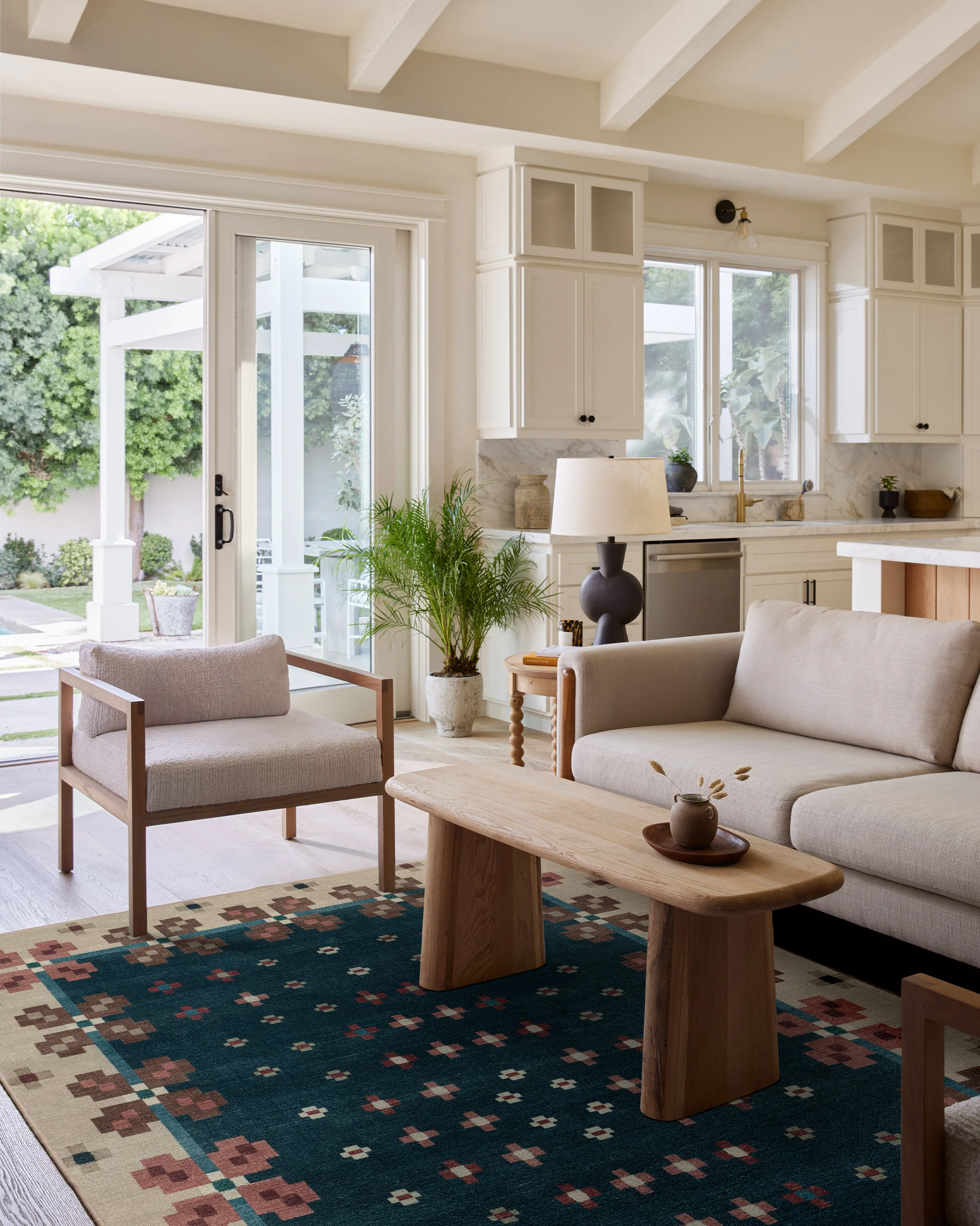 Clove Navy Rug by Anthropologie - Image 3
