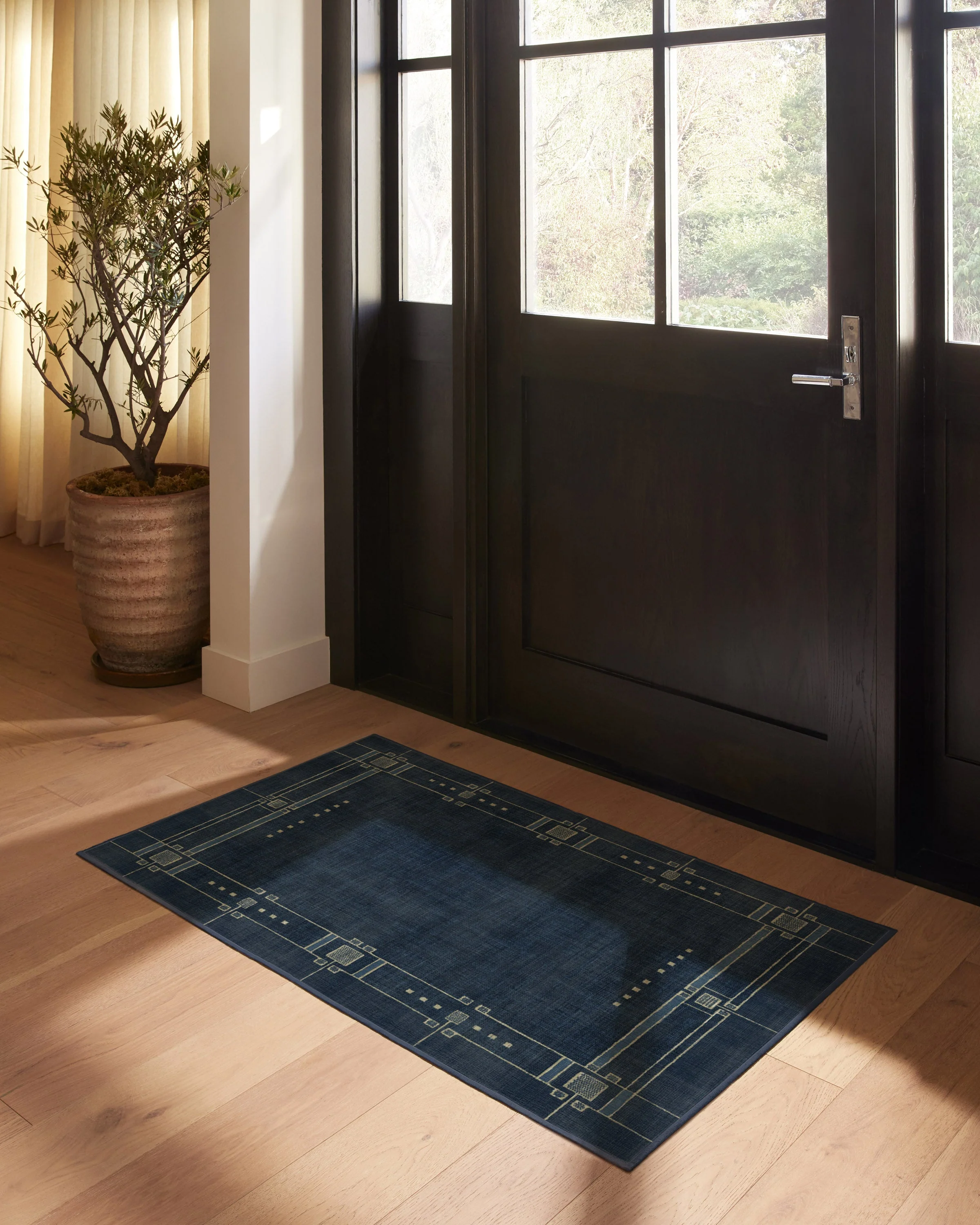 Avery Midnight Blue Flatwoven Rug by Architectural Digest - Image 17