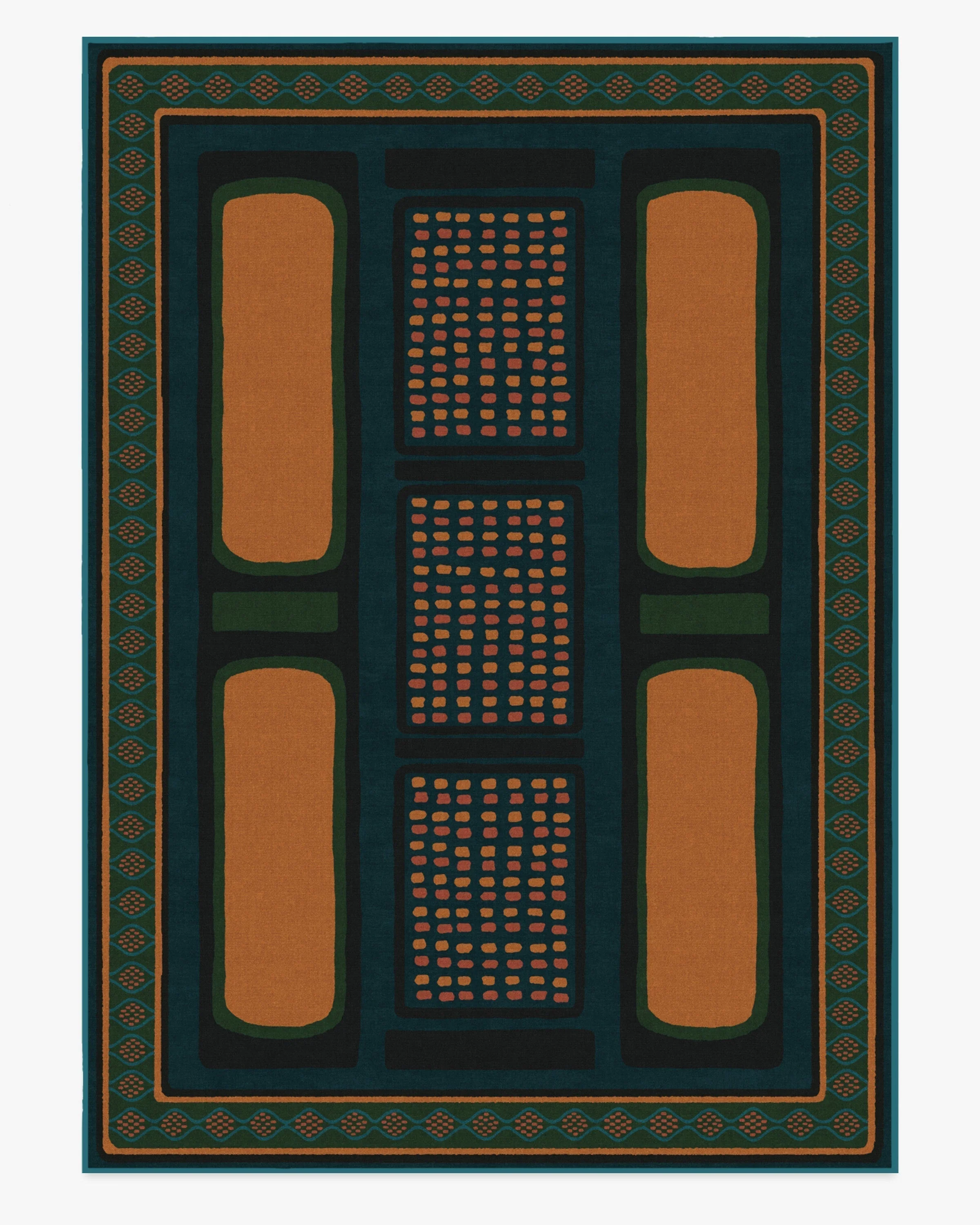 Nerissa Teal & Gold Rug by Architectural Digest - Image 10