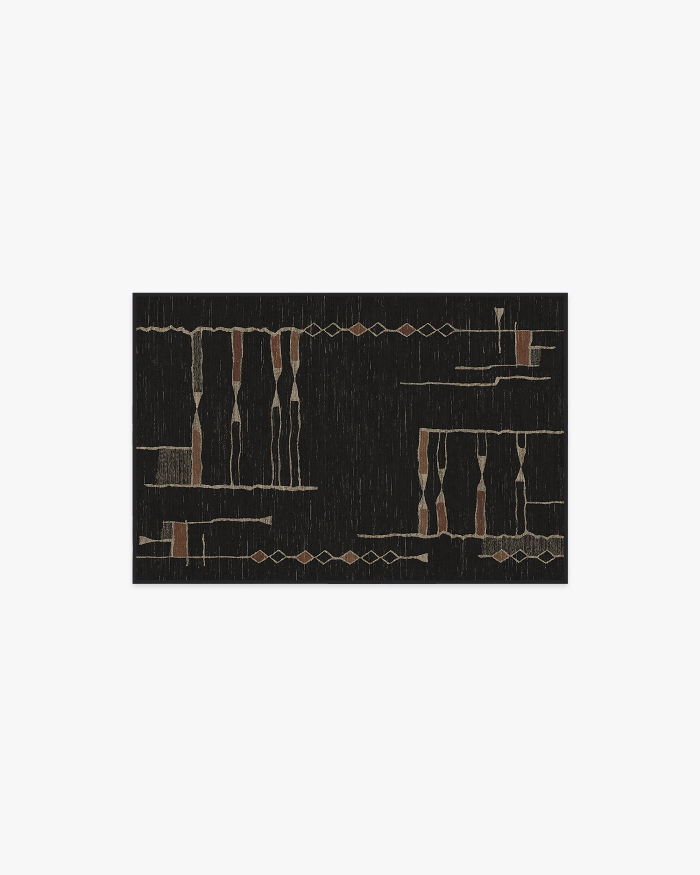 Nisa Ink Black Flatwoven Rug by Architectural Digest - Image 6