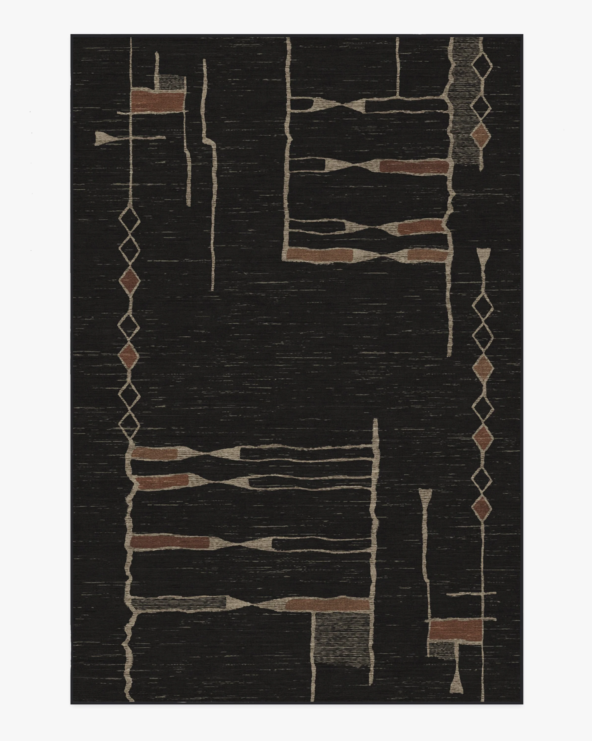 Nisa Ink Black Rug by Architectural Digest - Image 5