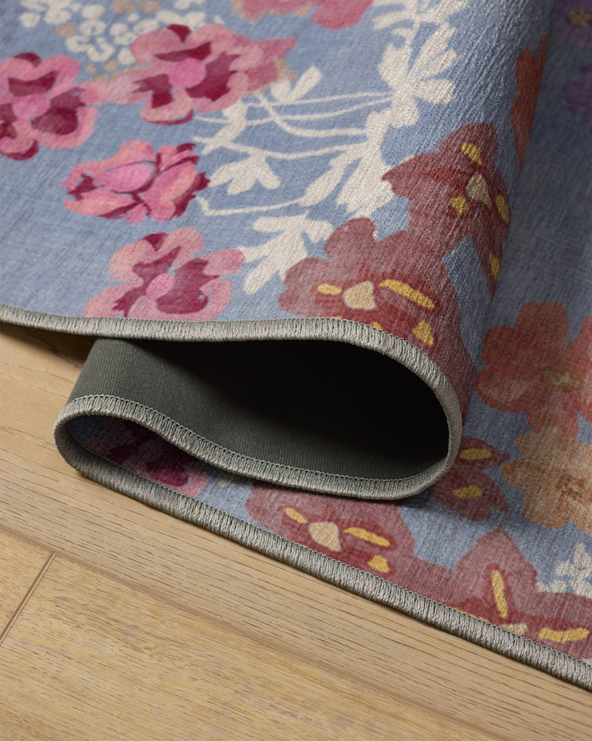 Arden Slate Blue Multicolor Flatwoven Rug - Image 13