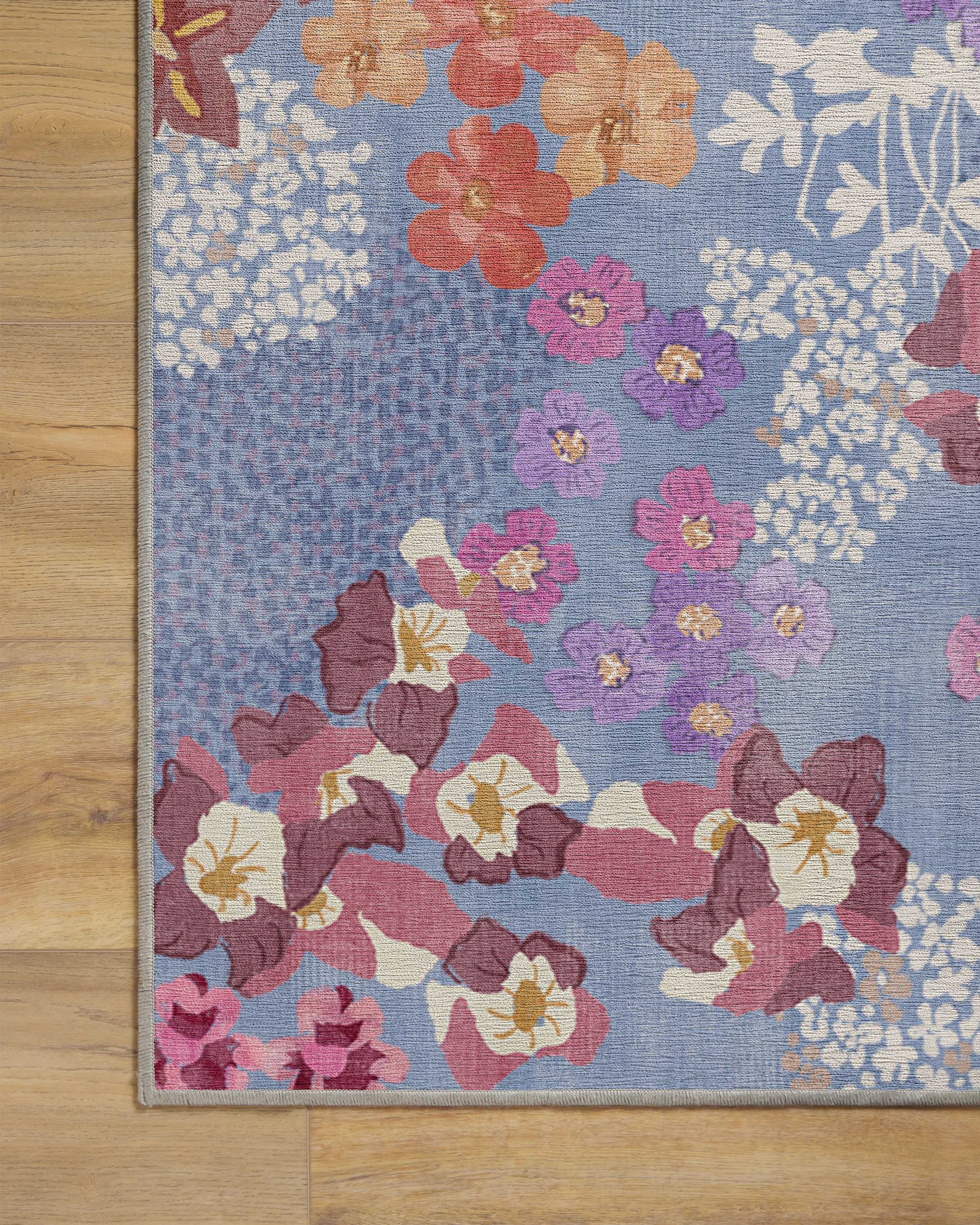 Arden Slate Blue Multicolor Flatwoven Rug - Image 14