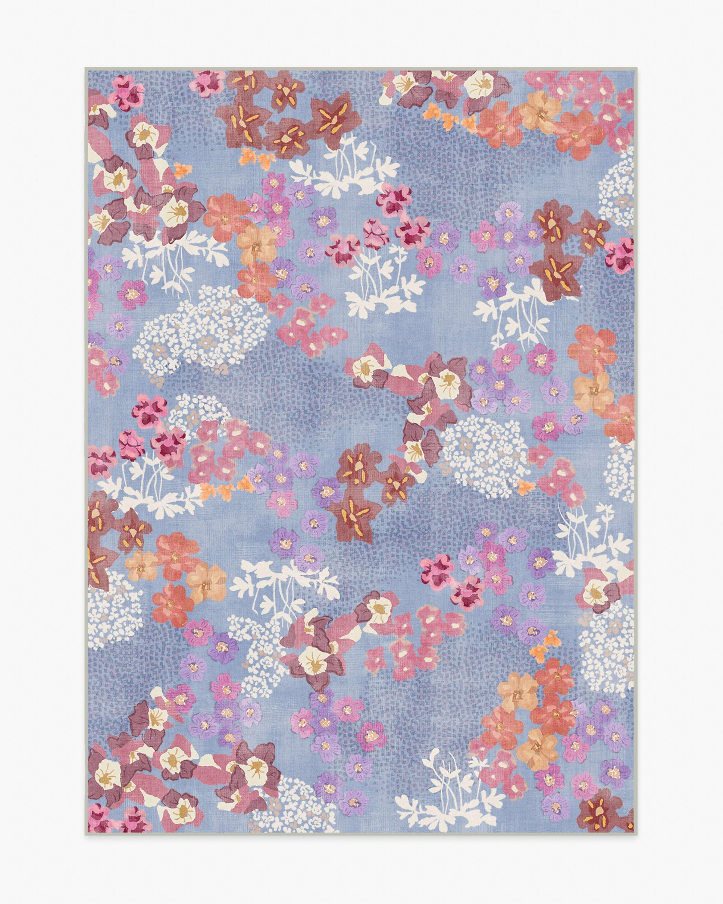 Arden Slate Blue Multicolor Rug