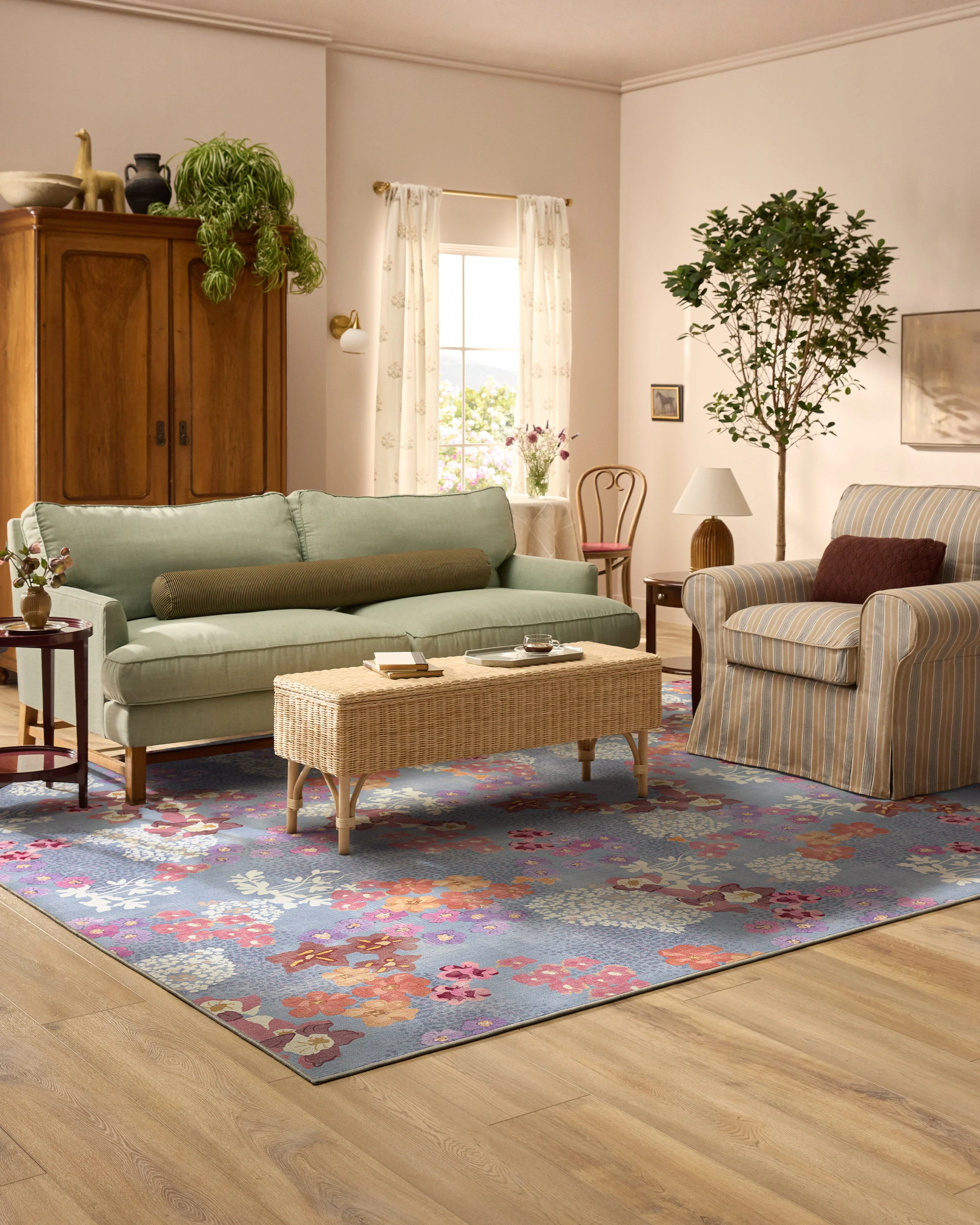 Arden Slate Blue Multicolor Rug - Image 11