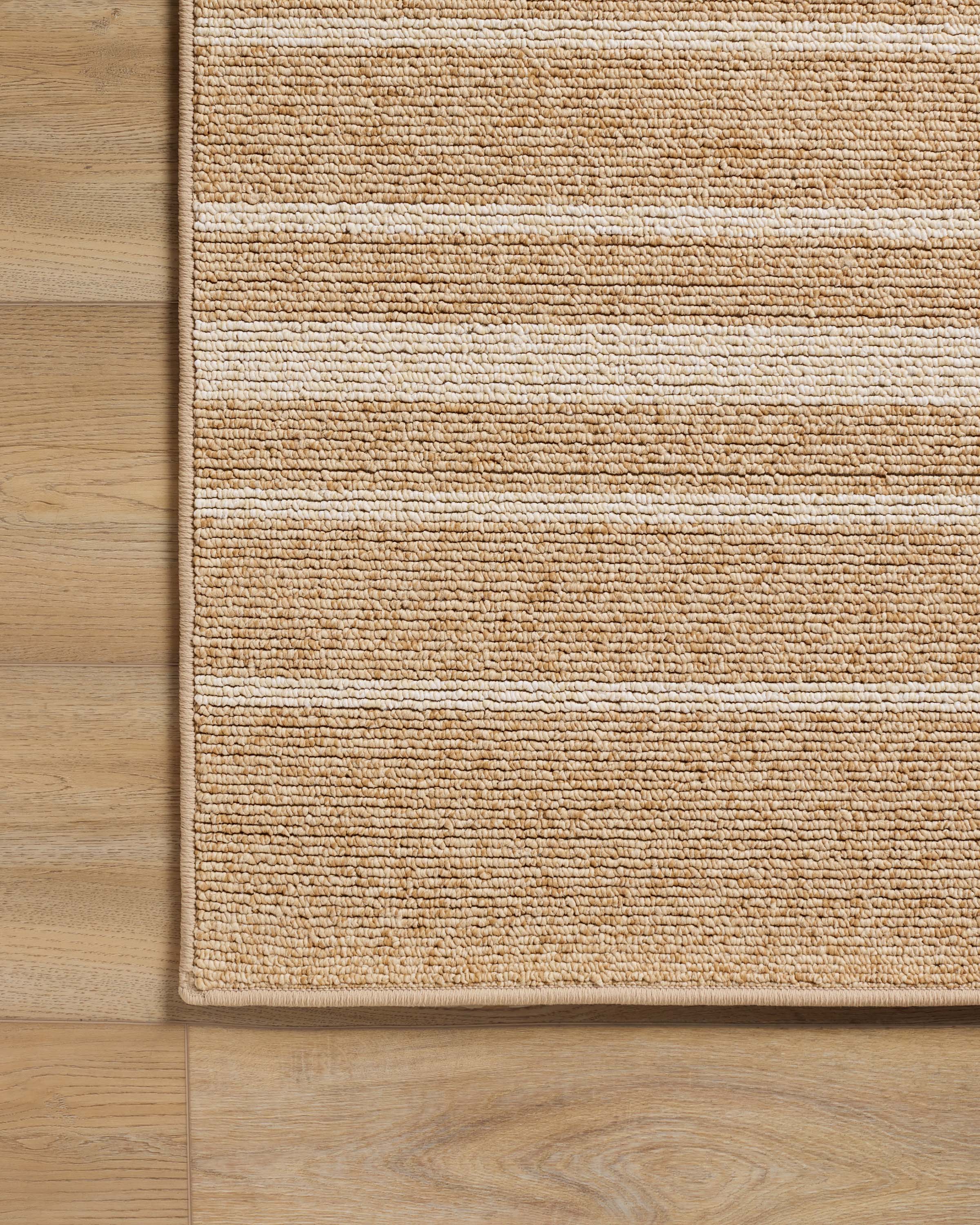 Arden Stripe Natural & Bleached Performance Weave Rug - Image 10