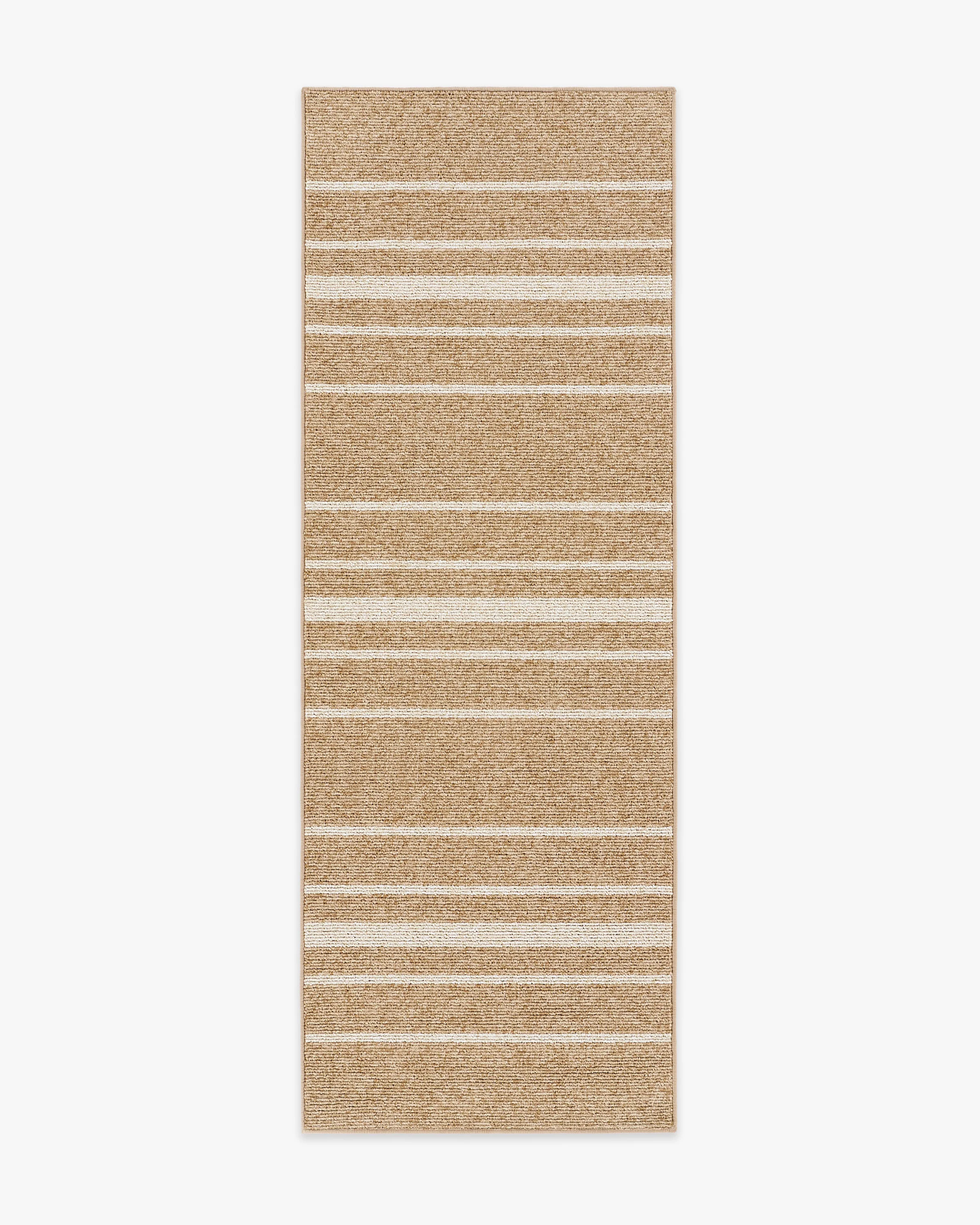 Arden Stripe Natural & Bleached Performance Weave Rug - Image 3