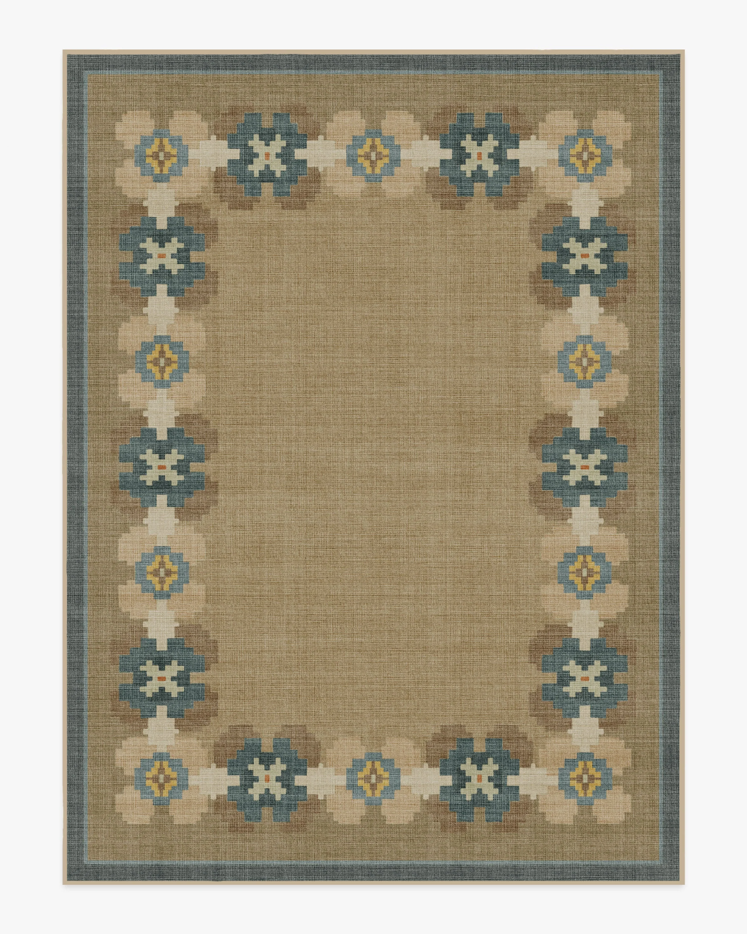 Aster Soft Blue Re-Jute Rug - Image 12