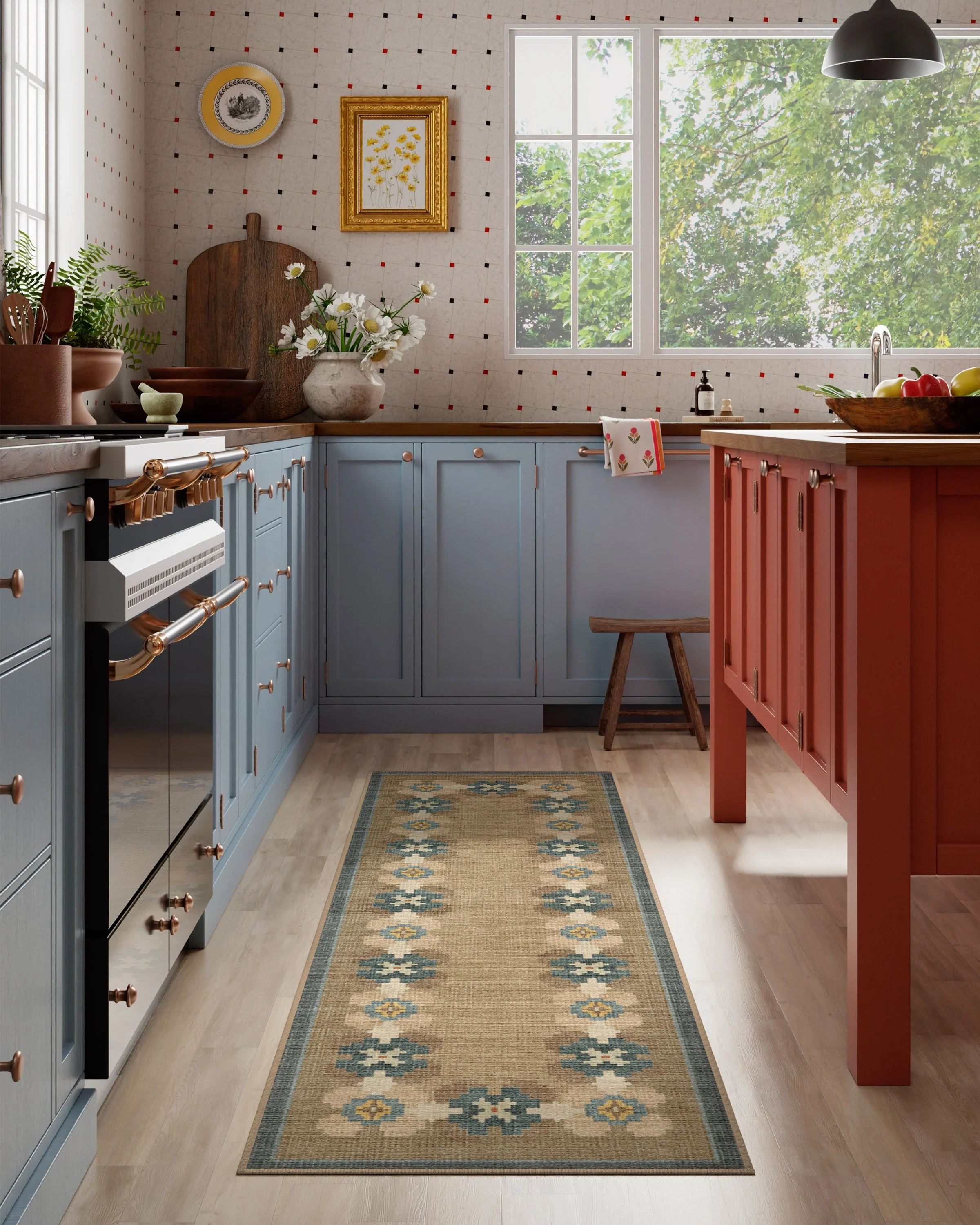 Aster Soft Blue Re-Jute Rug - Image 4