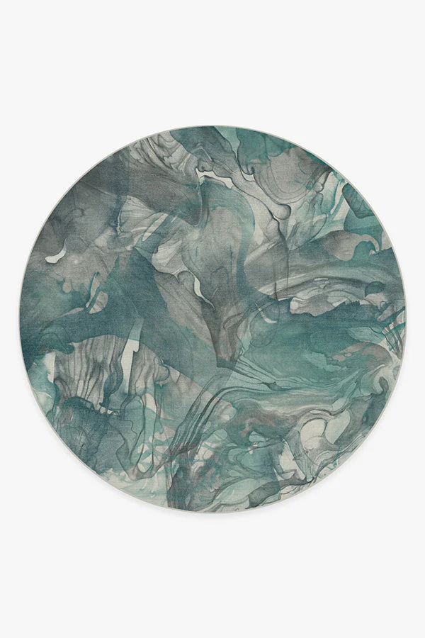 Aurora Teal Grey Rug - Image 11