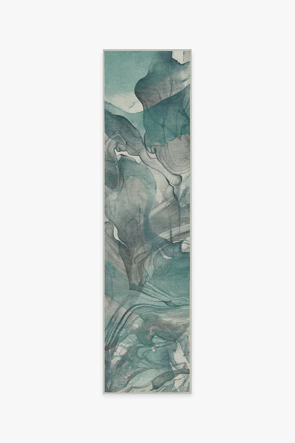 Aurora Teal Grey Rug - Image 4