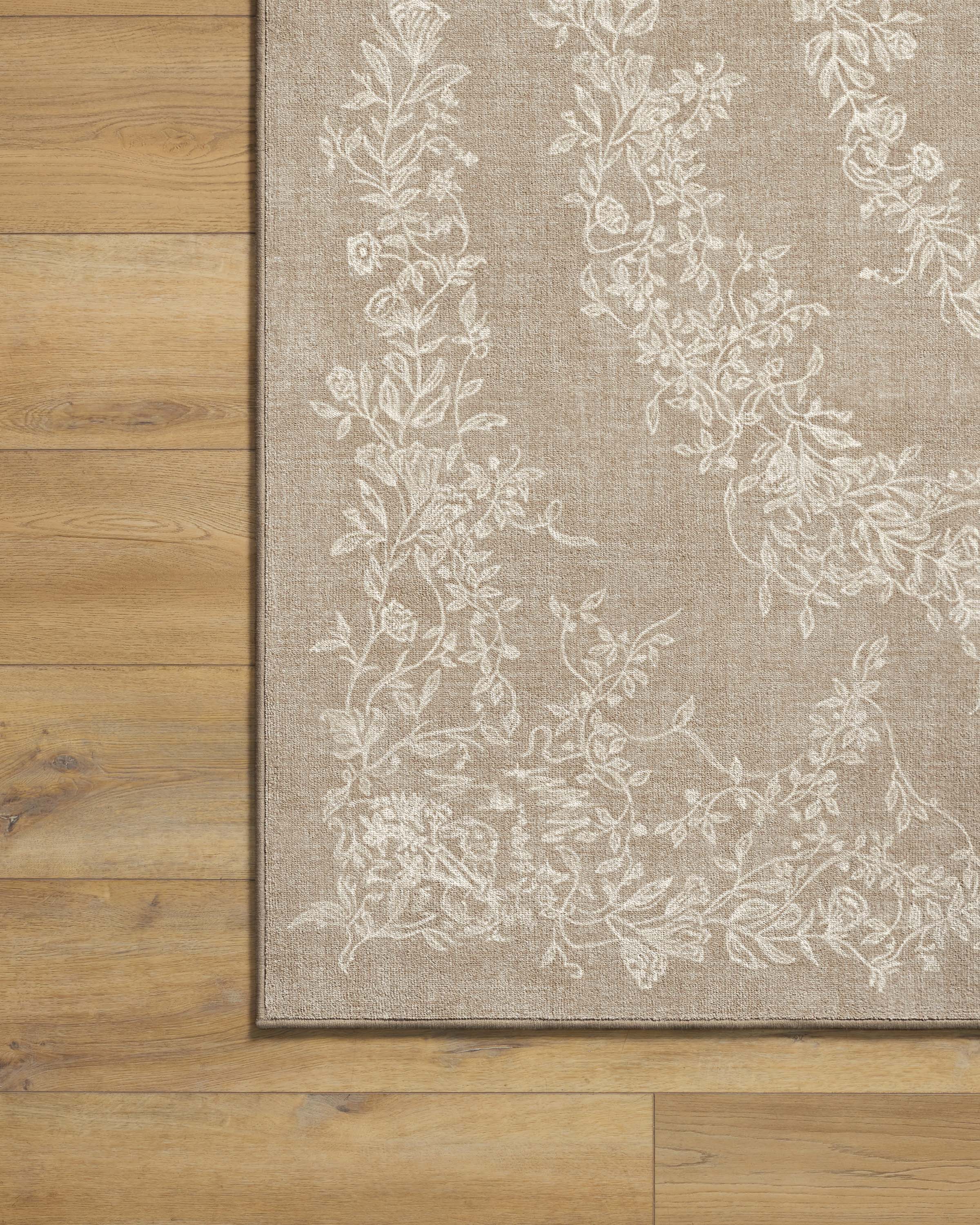 Bashful Bunny Toile Natural Rug - Image 6