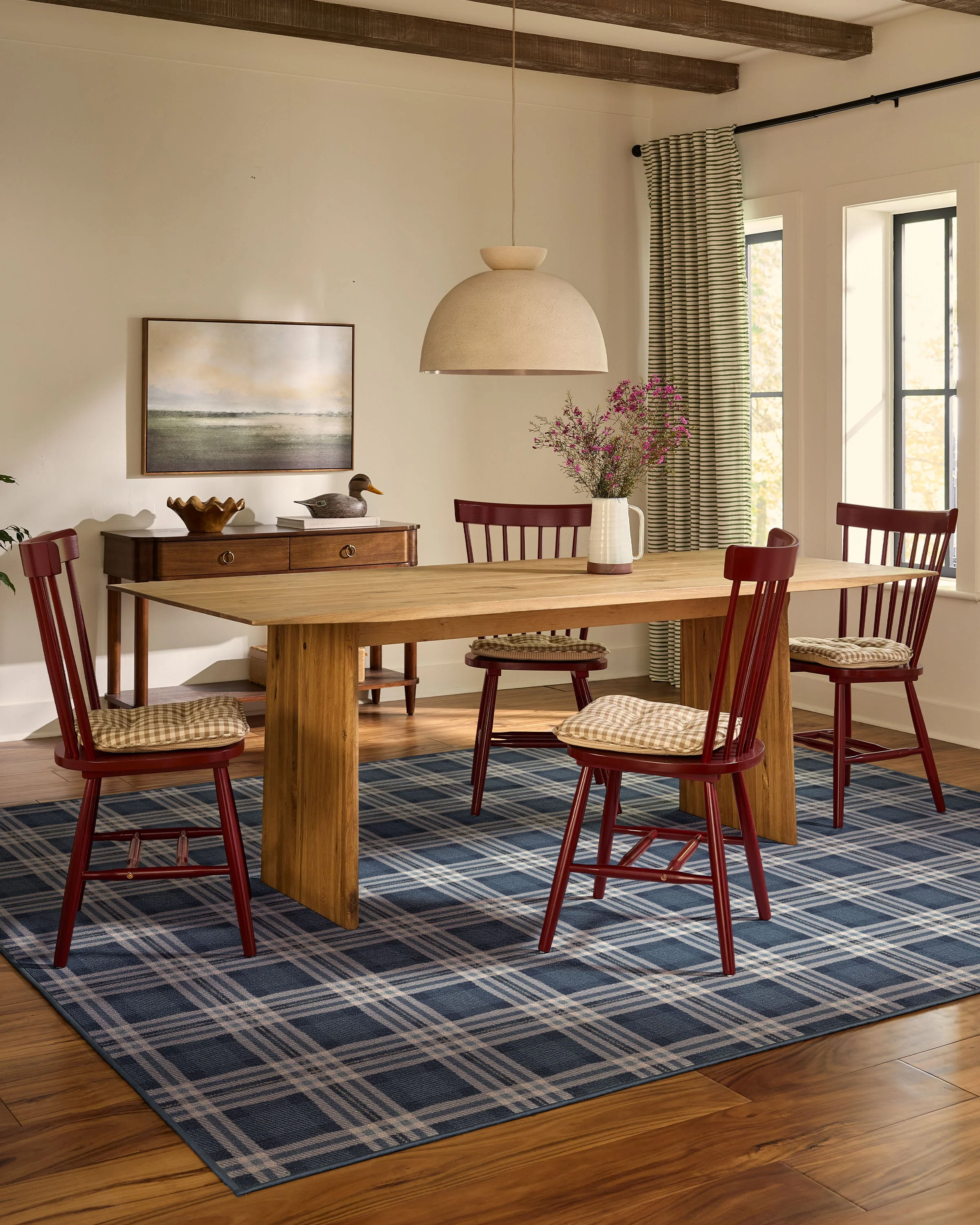 Birke Blue Flatwoven Rug - Image 7