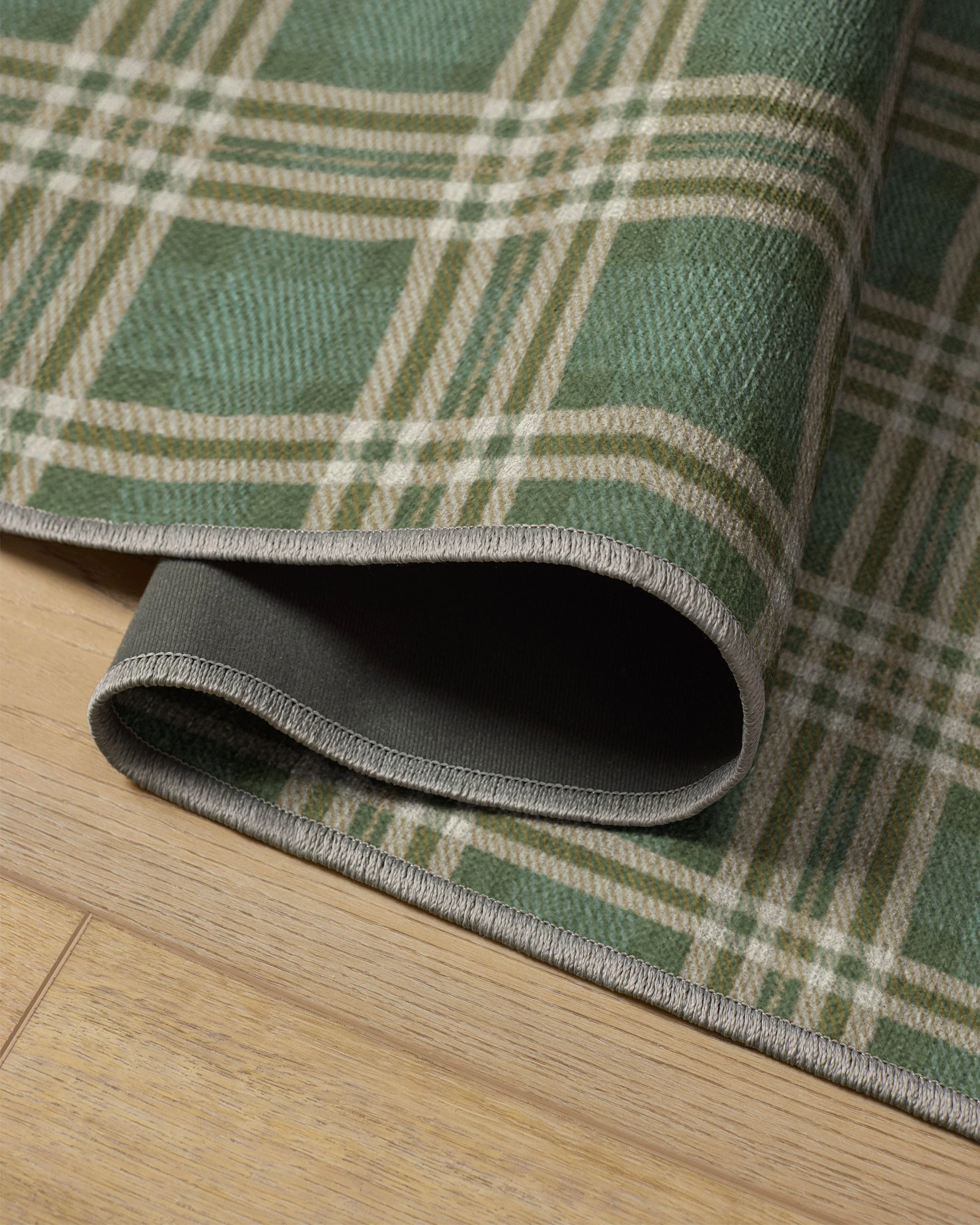 Birke Green Flatwoven Rug - Image 3