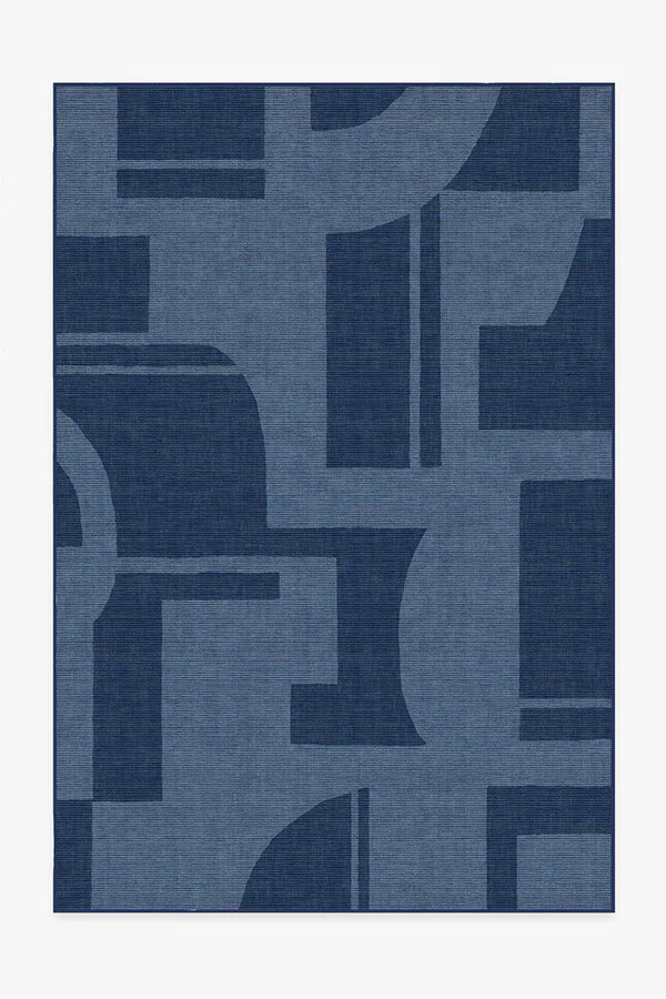 Bodin Ink Blue Outdoor Rug - Image 10