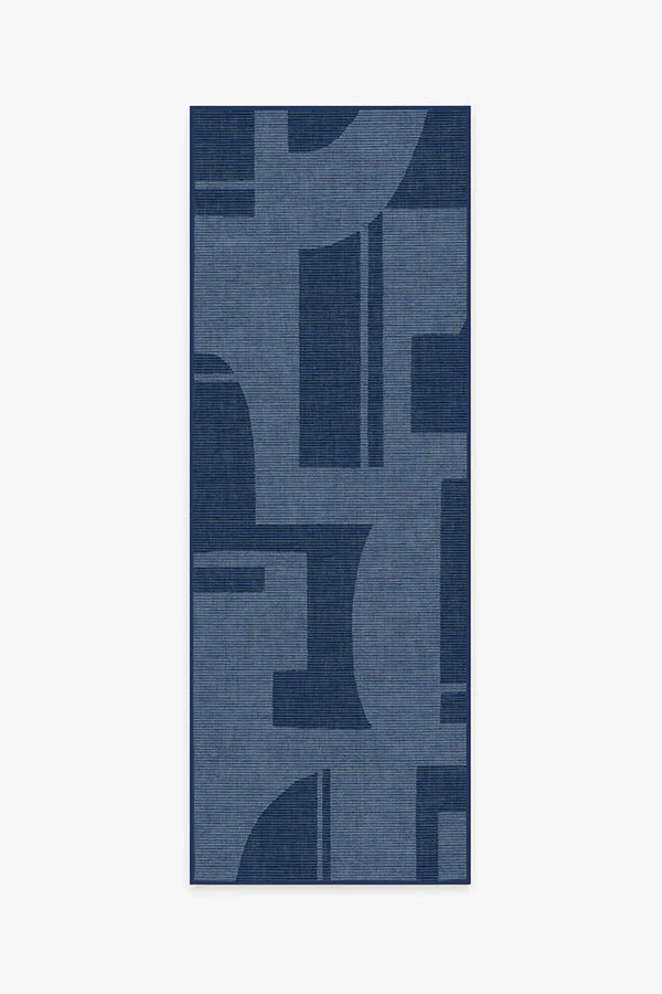 Bodin Ink Blue Outdoor Rug - Image 7
