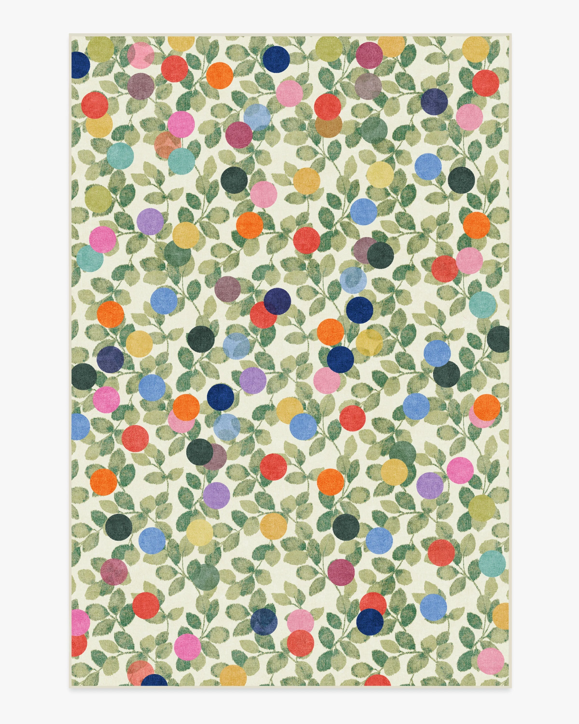 Botanical Whimsy Dots Neutral Rug - Image 4