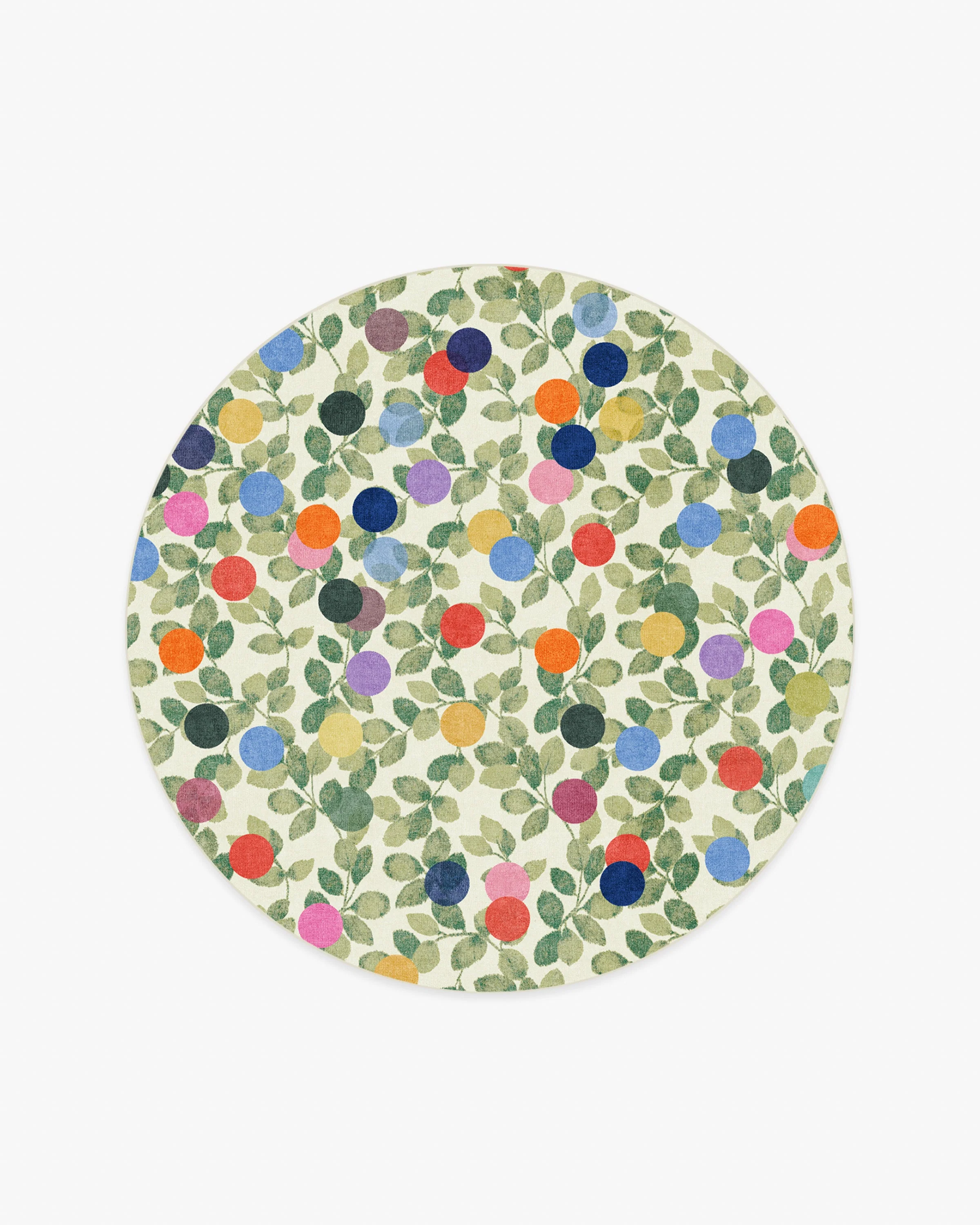 Botanical Whimsy Dots Neutral Rug - Image 7