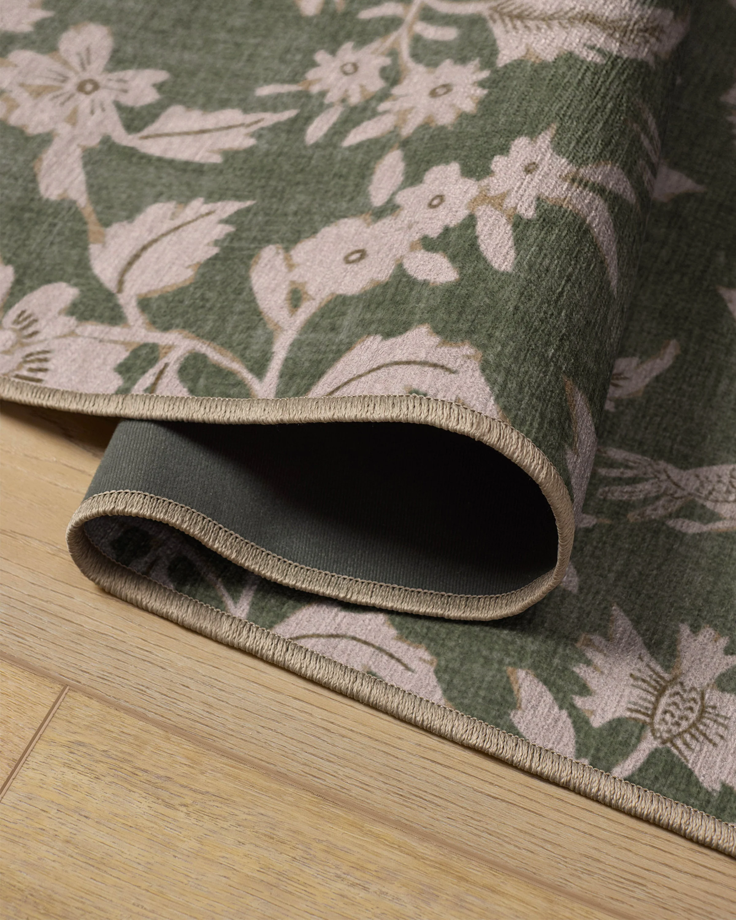 Brenna Olive Green & Cream Flatwoven Rug - Image 13