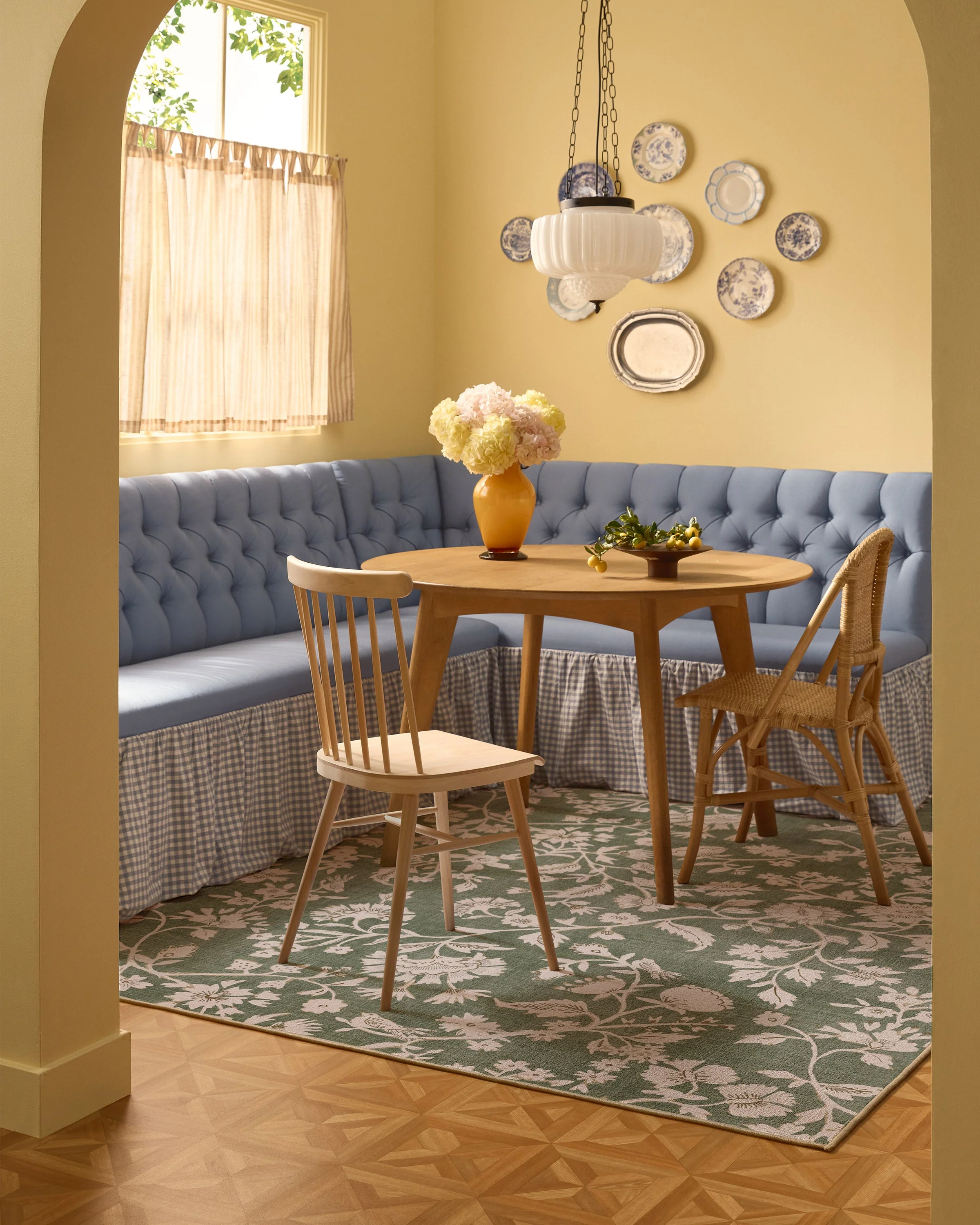 Brenna Olive Green & Cream Flatwoven Rug - Image 9