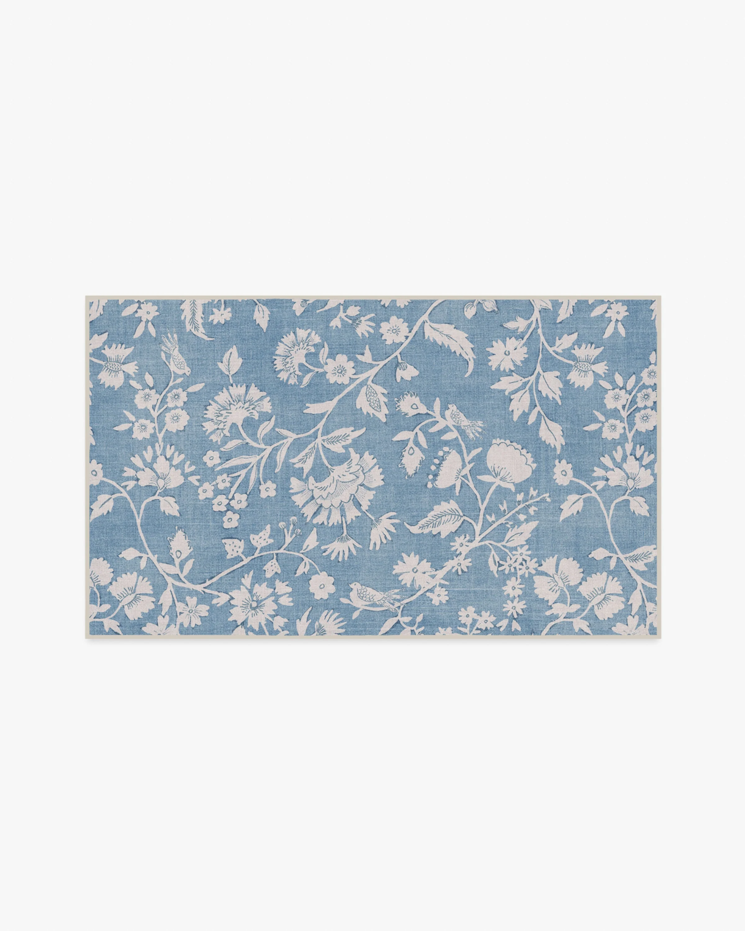 Brenna Slate Blue & Cream Rug - Image 4