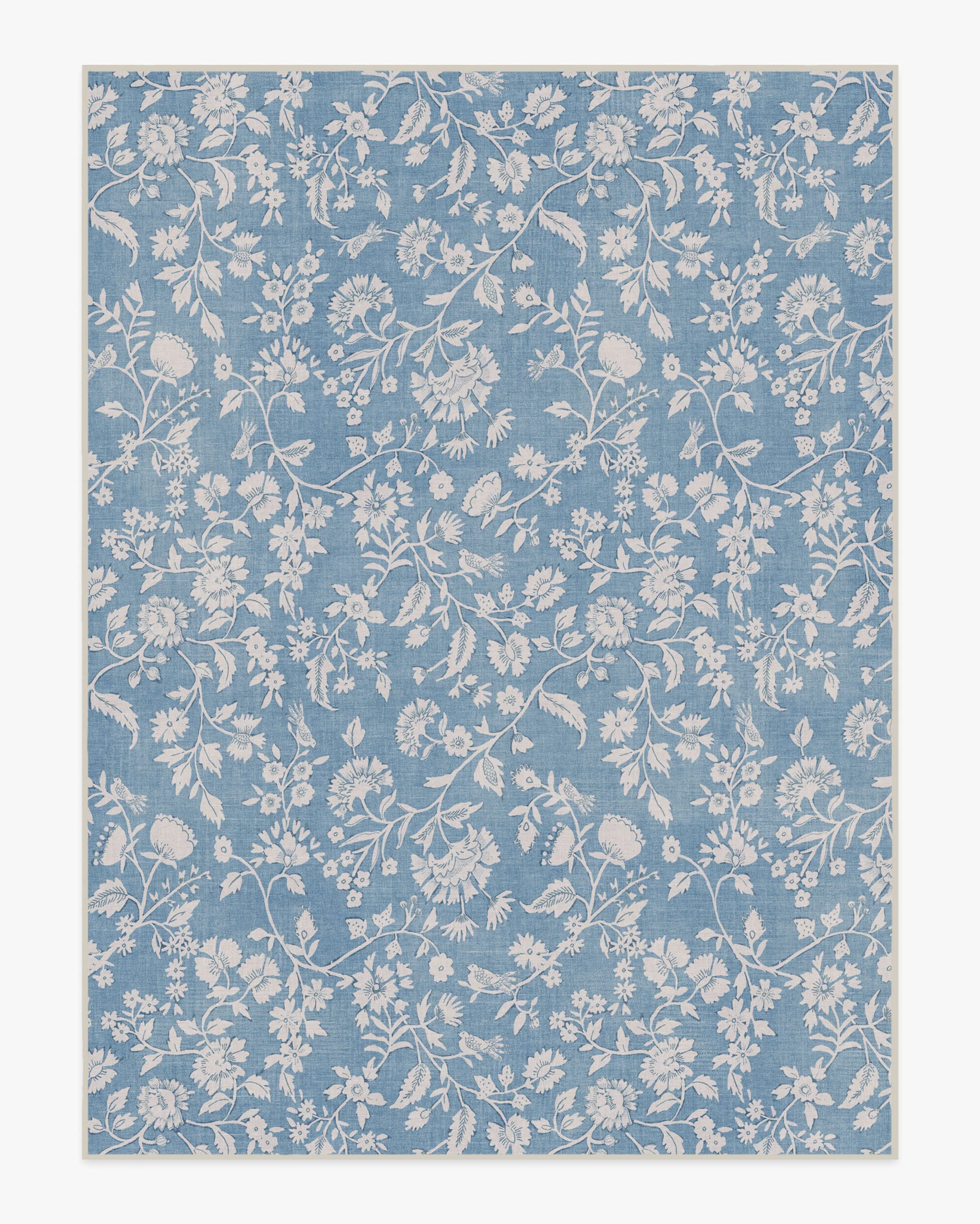 Brenna Slate Blue & Cream Rug - Image 7