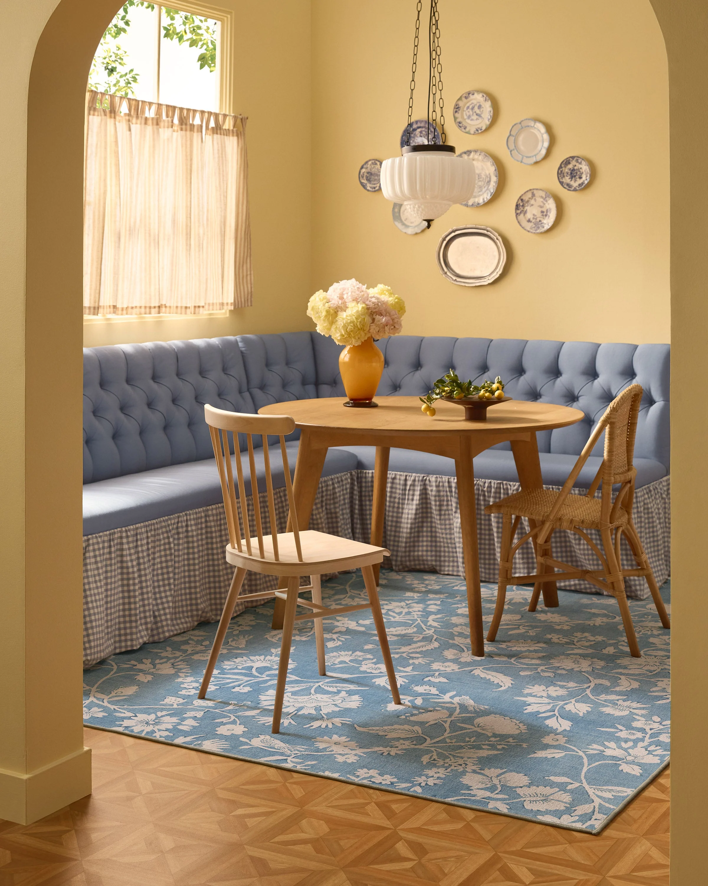 Brenna Slate Blue & Cream Rug - Image 9